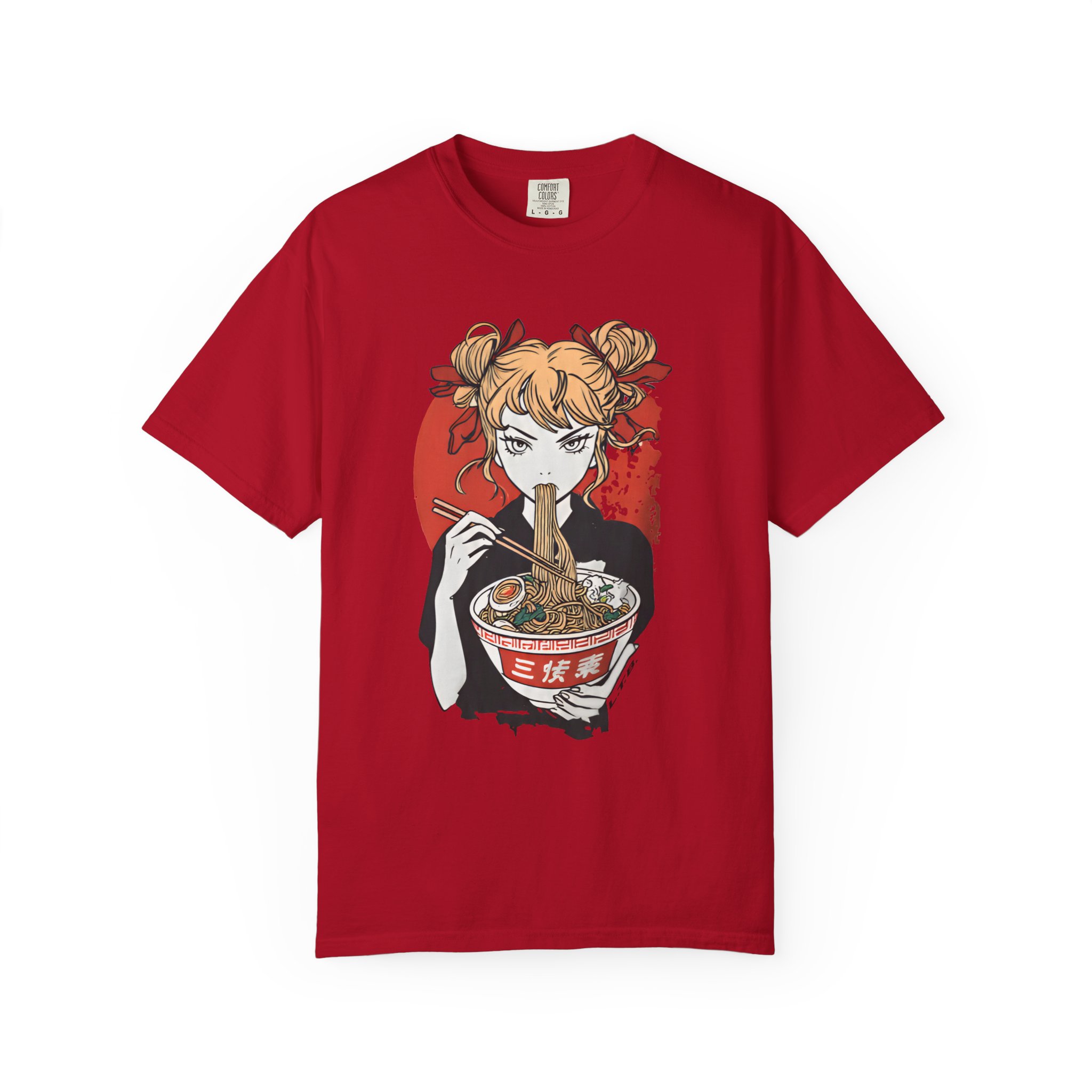 Anime Ramen Girl T-Shirt — Japanese Noodle Art Graphic Tee - Image 15