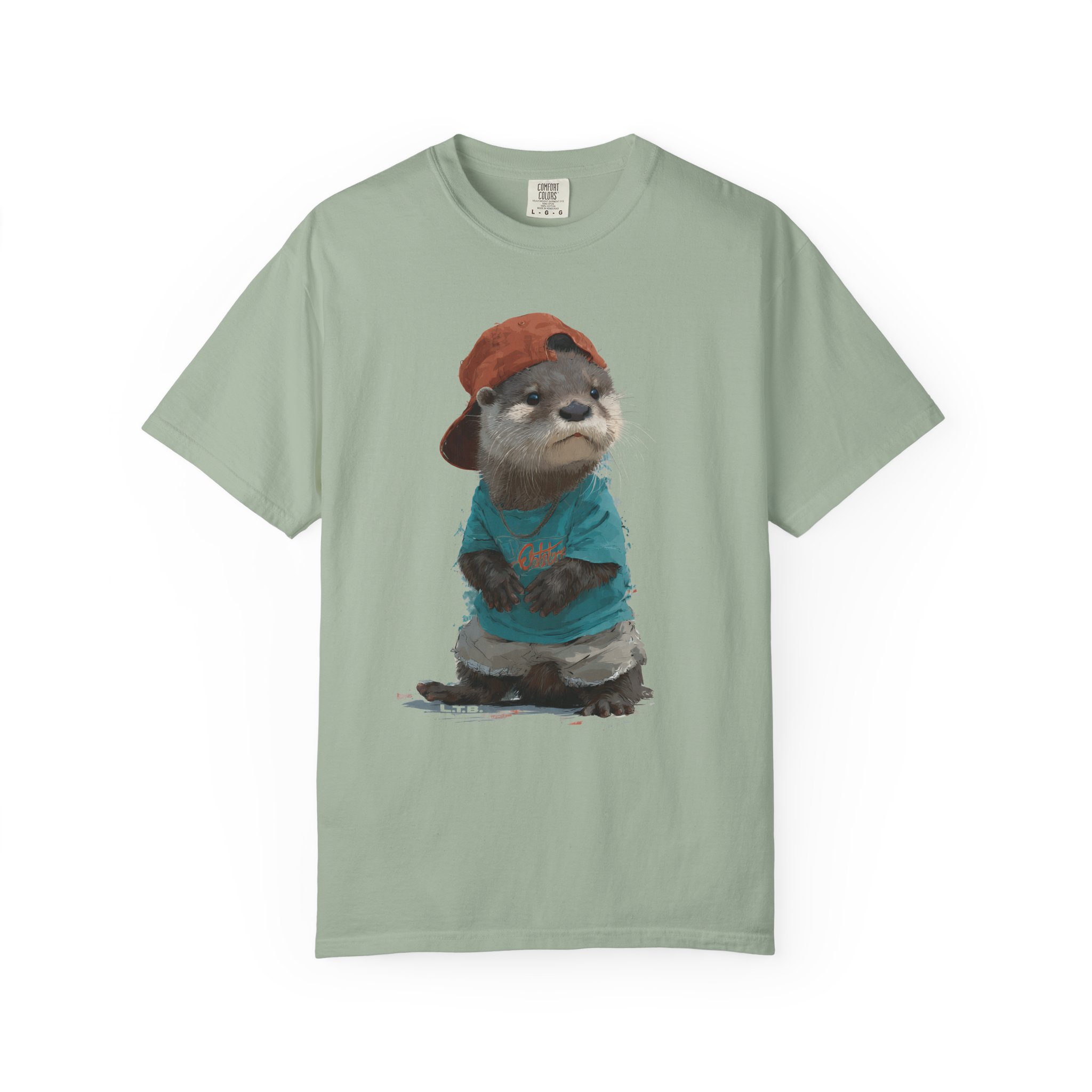 Otter in a Cap T-Shirt — Cute Casual Graphic Tee for Animal Lovers - Image 6