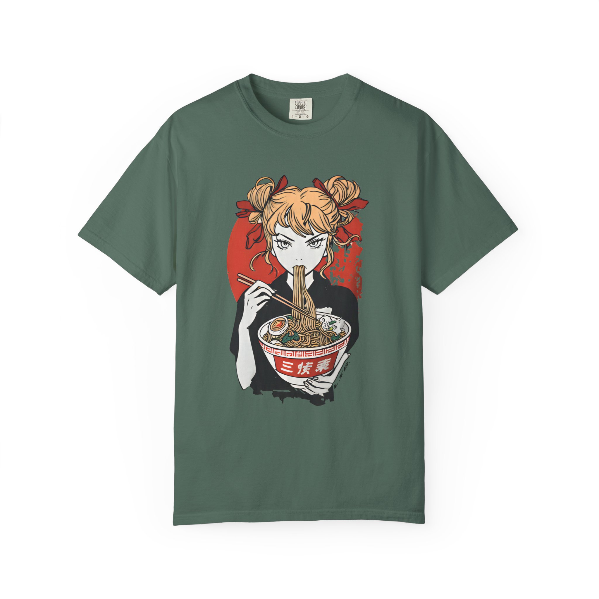 Anime Ramen Girl T-Shirt — Japanese Noodle Art Graphic Tee - Image 5