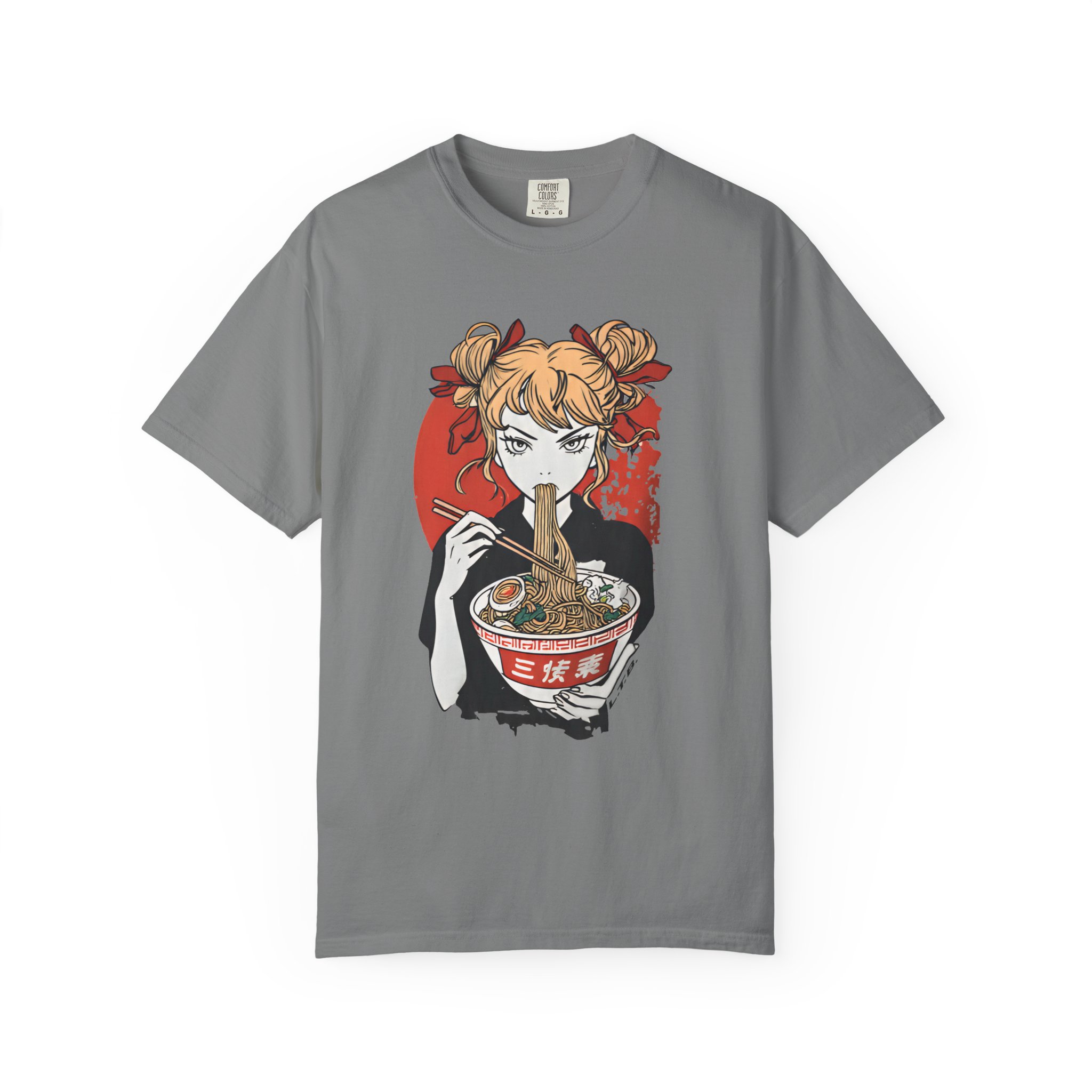 Anime Ramen Girl T-Shirt — Japanese Noodle Art Graphic Tee - Image 4