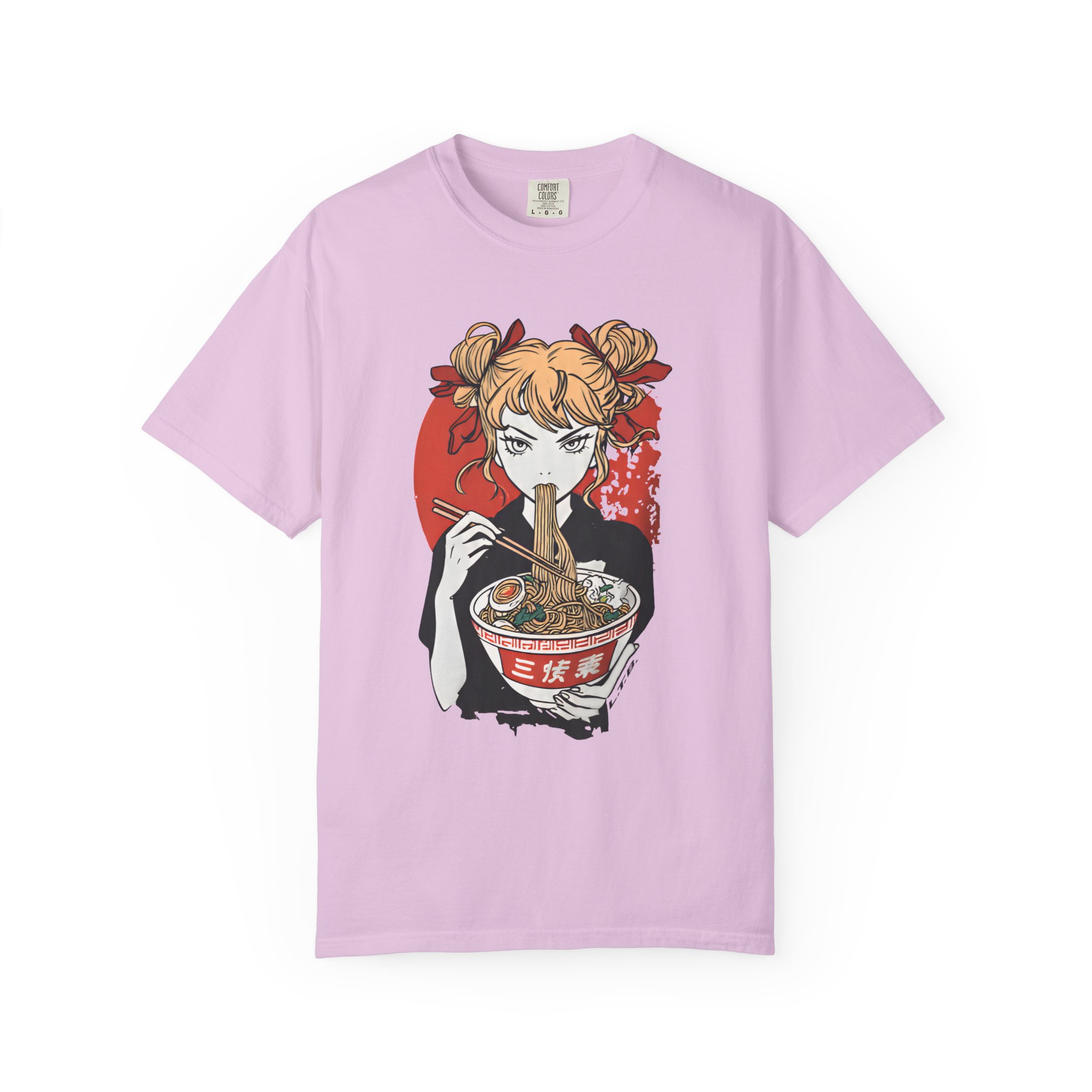 Anime Ramen Girl T-Shirt — Japanese Noodle Art Graphic Tee - Image 11