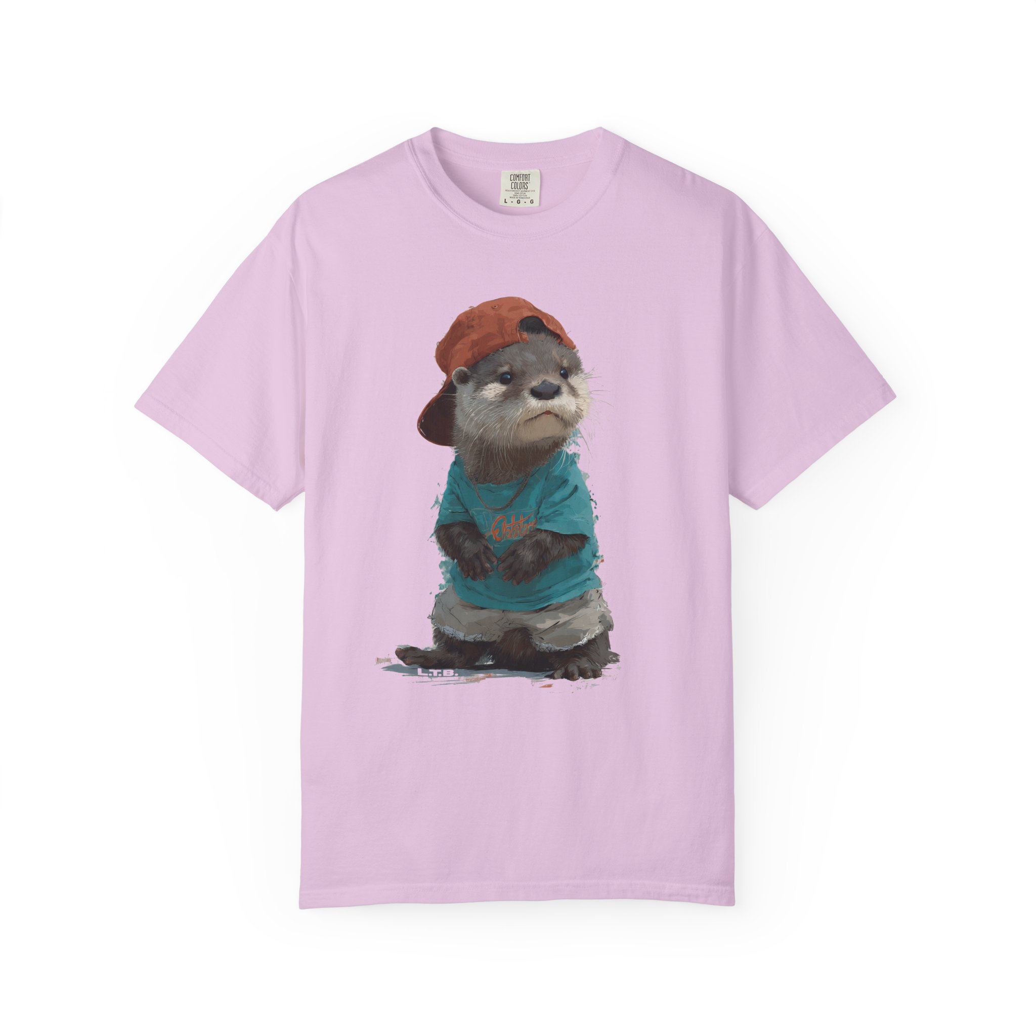Otter in a Cap T-Shirt — Cute Casual Graphic Tee for Animal Lovers - Image 14