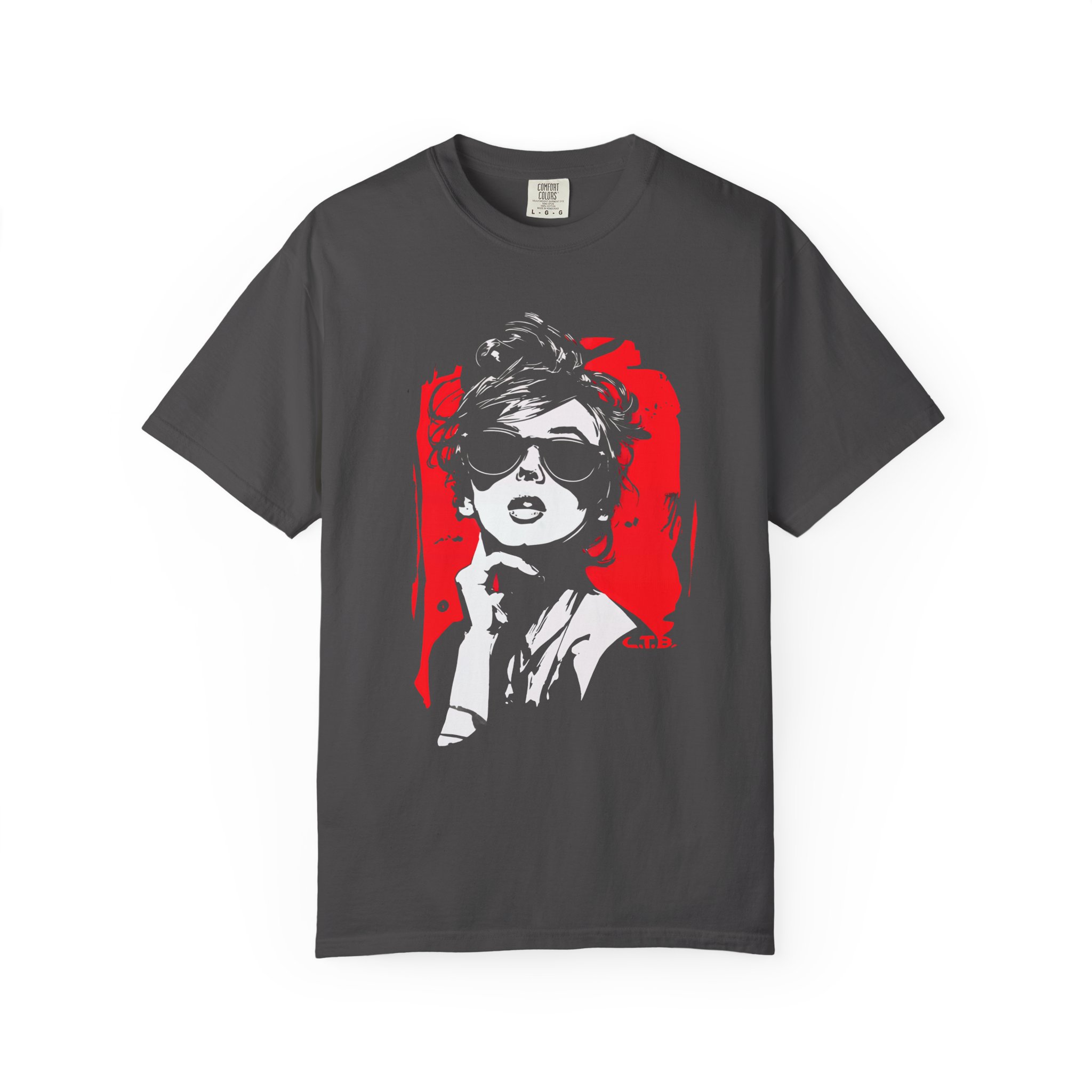 Retro Sunglasses Muse Tee — Bold Glam Graphic Pop Art Streetwear - Image 8