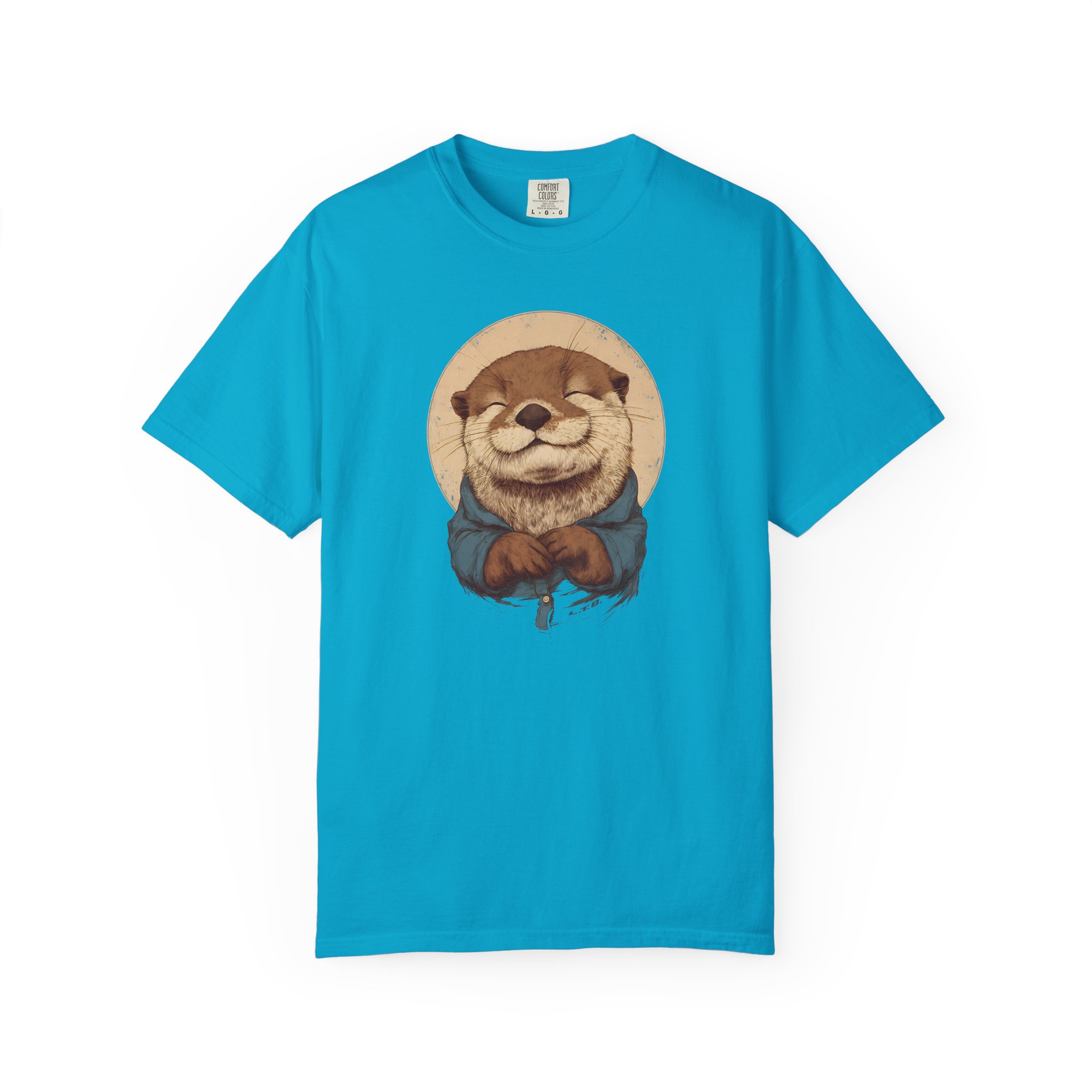 Smiling Otter Graphic T-Shirt – Cute Animal Art Tee - Image 8