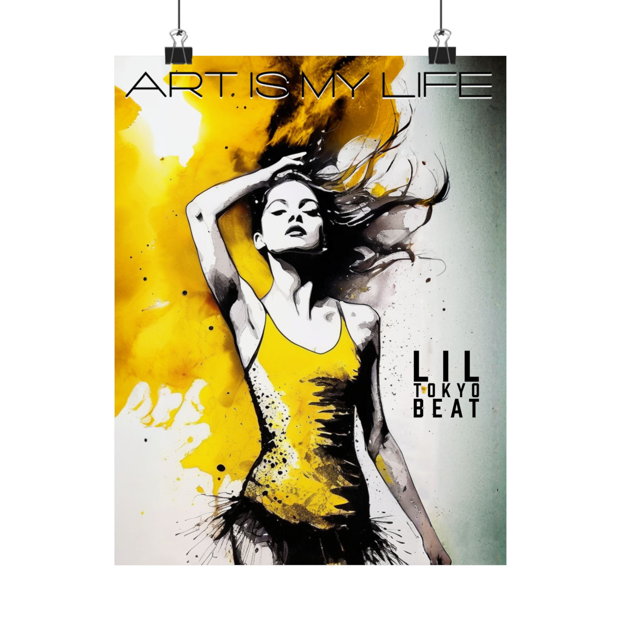 Dance Posters, Female Dancer Art, Matte Vertical Wall Art, Passionate Dance Move Print, Artistic Decor, Upbeat Dancing Illustration, Art is - Image 4