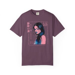 J-fashion enthusiasts | Silent Tears Japanese Kanji Shirt, Aesthetic Anime Streetwear, Unisex Tee, Garment-Dyed Top, Graphic Tee, Unique, t0
