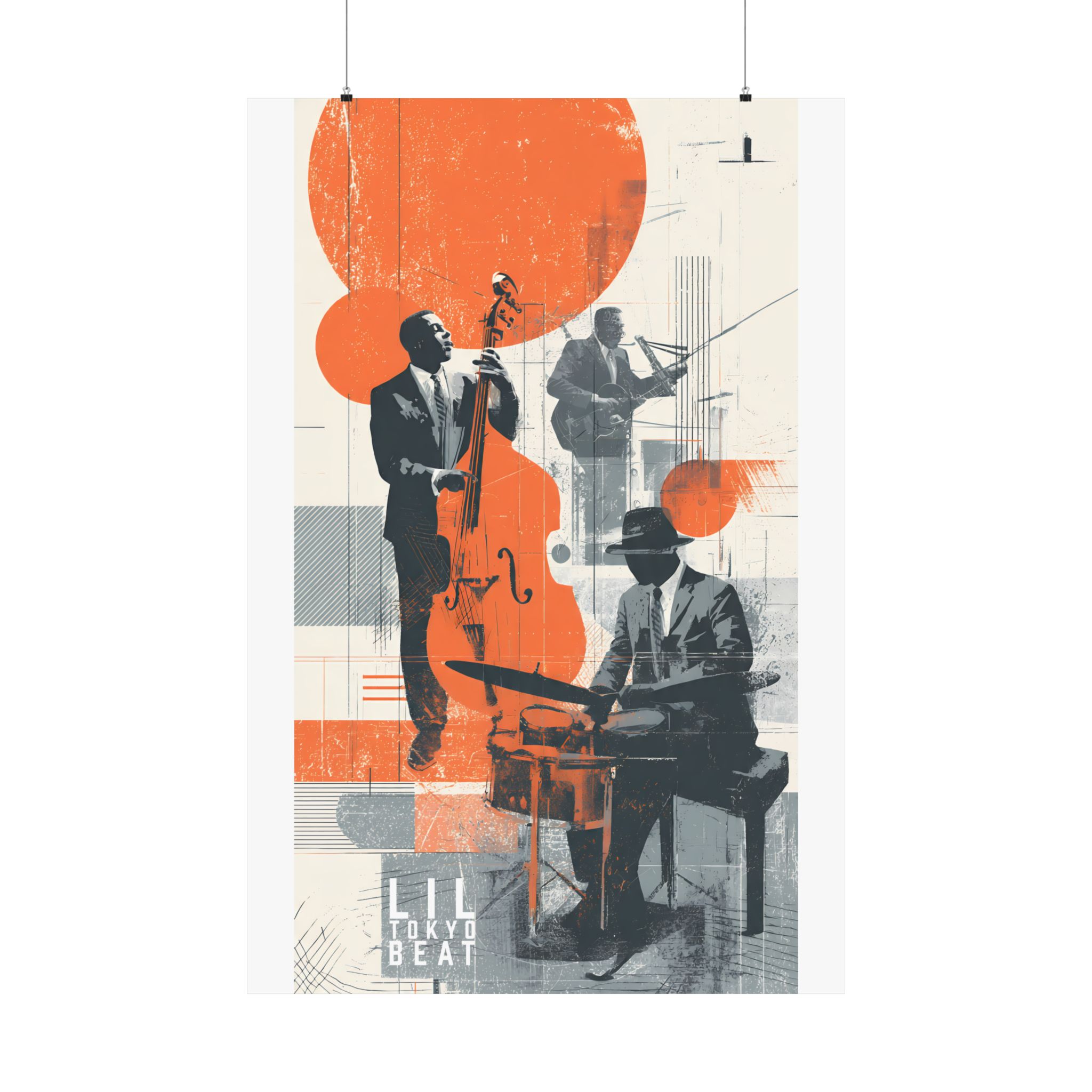 Modern Jazz Matte Vertical Posters | Abstract Musician Graphic Wall Art - Image 14