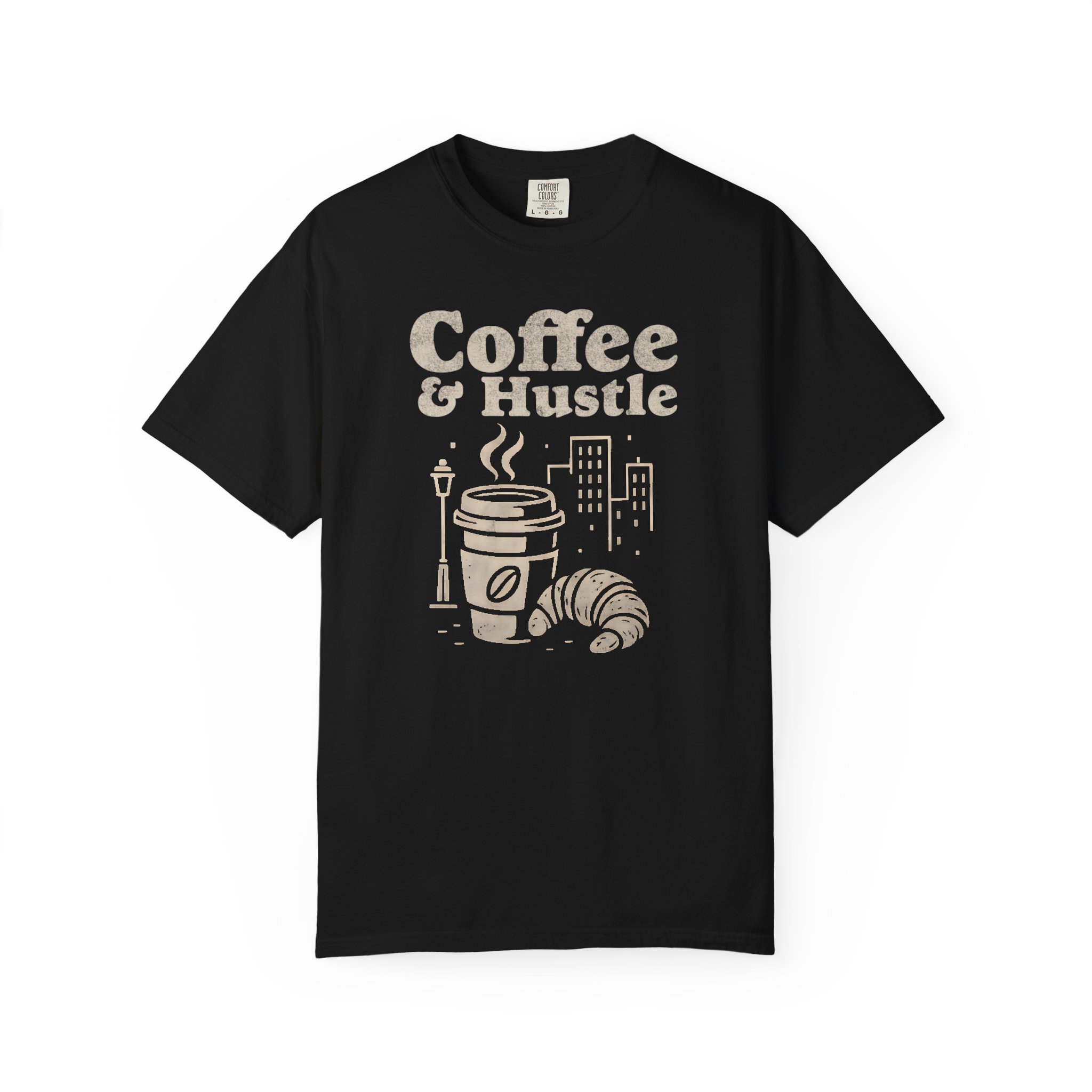 Coffee & Hustle T-Shirt — Morning Coffee Motivational Tee - Image 9