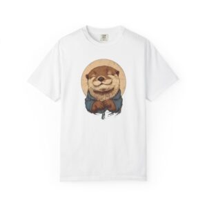 Smiling Otter Graphic T-Shirt – Cute Animal Art Tee