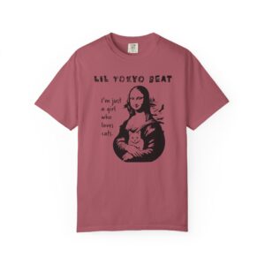 Mona Lisa Cat Lover T-Shirt, Just a Girl Who Loves Cats, Unisex Tee, Cat Owner Gift, Funny Animal Shirt, Cute Kitty Top, t2