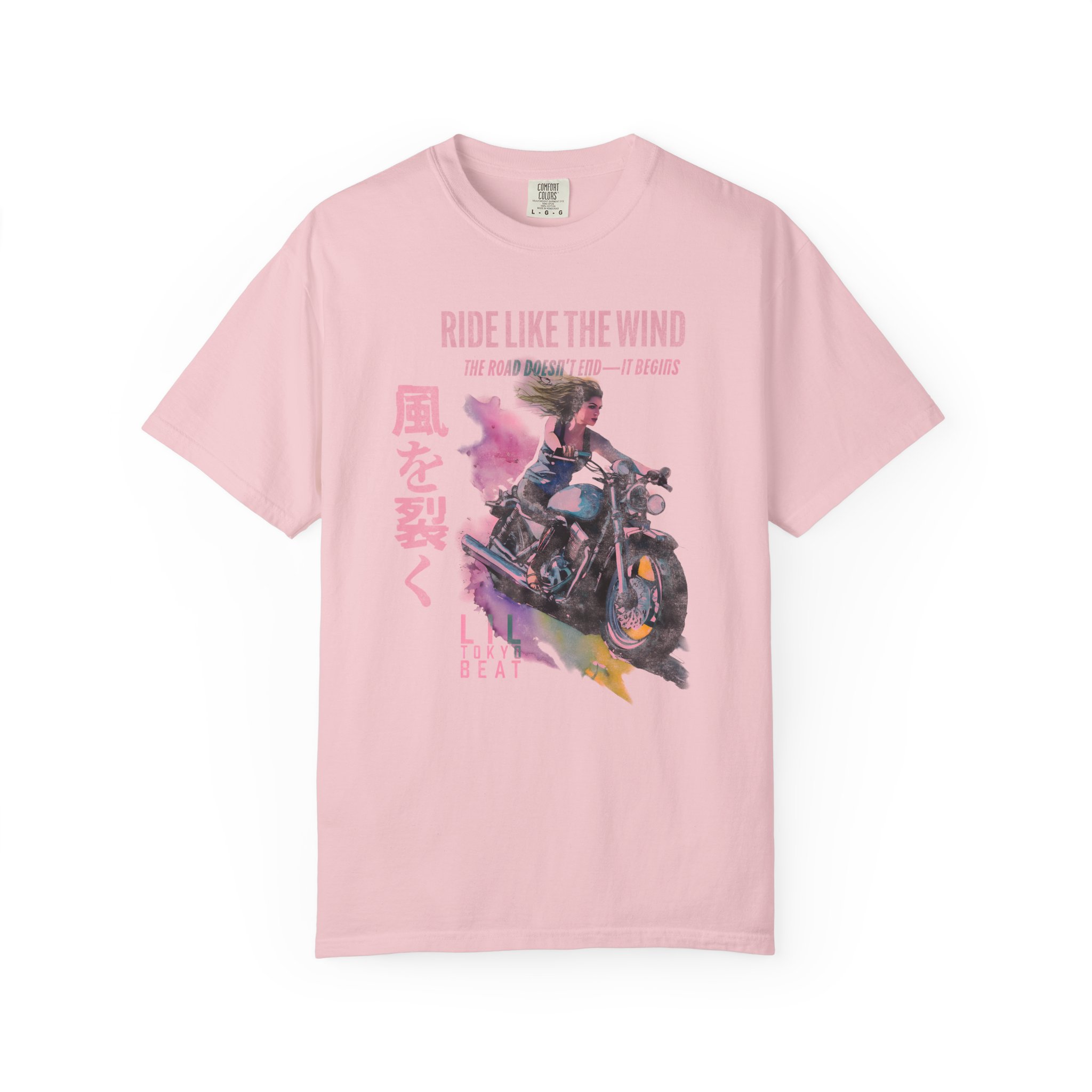 Ride Like The Wind Unisex Garment-Dyed T-shirt, Vintage Motorcycle Tee, Biker Shirt, Casual Wear, Adventure Gift, Cool Graphic Tee t0 - Image 10