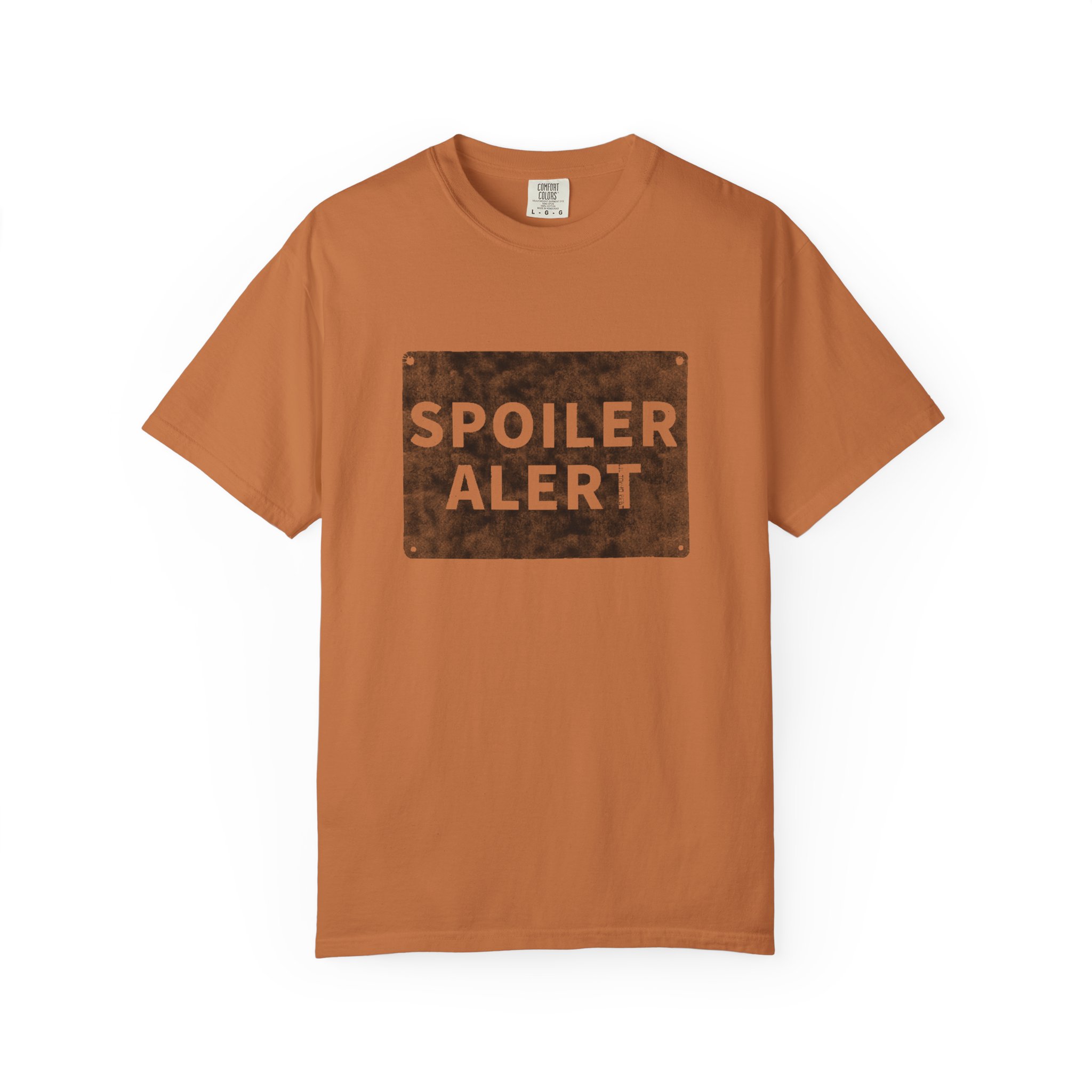 Spoiler Alert Graphic T-Shirt — Vintage Maroon Tee for Movie & TV Fans, t2 - Image 2