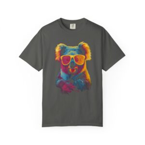 Cool Neon Koala Sunglasses T-Shirt – Colorful Animal Art K.A.T. Tee