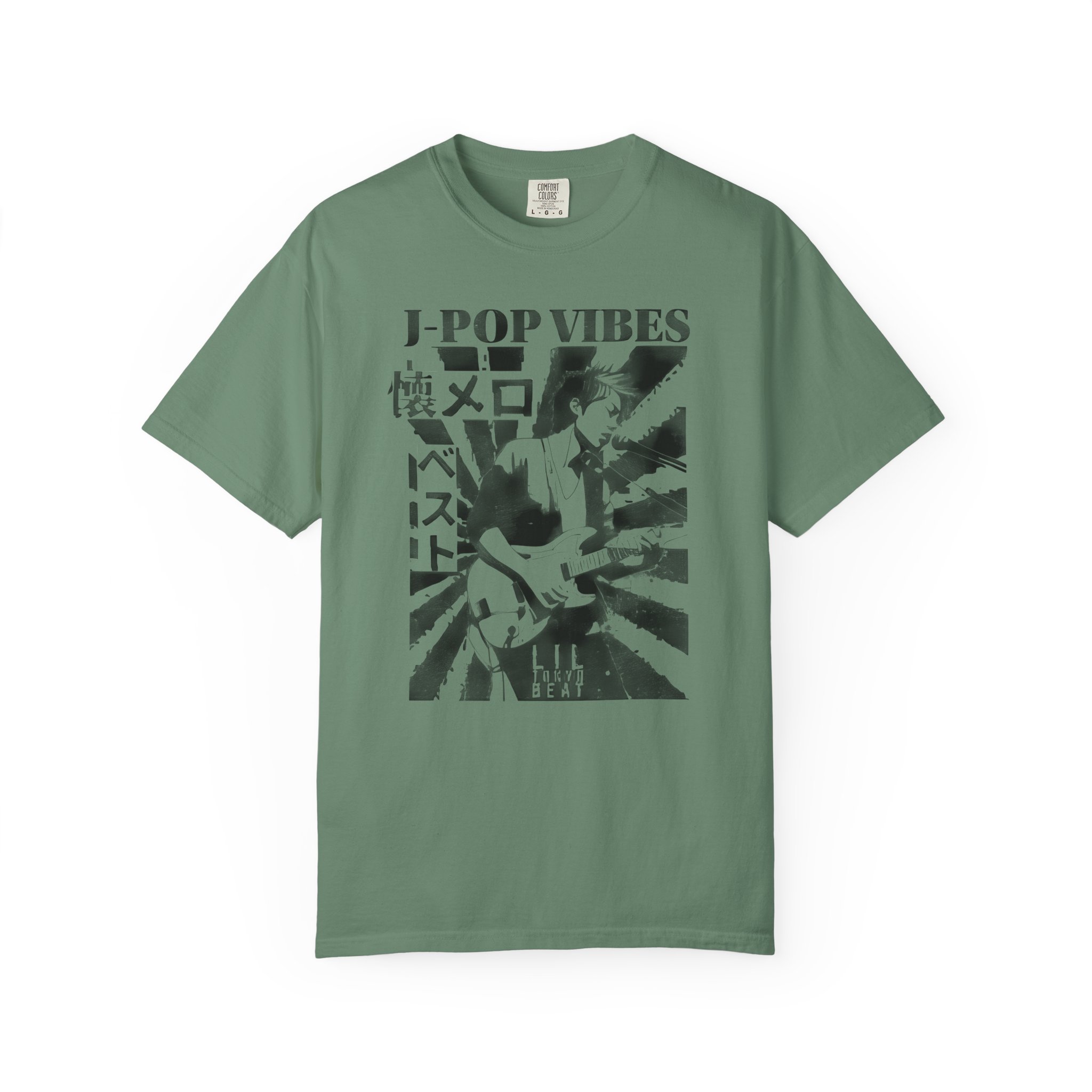 J-POP VIBES T-Shirt | Retro Japanese Pop Tee for Music Fans & Streetwear Lovers, Unisex Tee, Garment-Dyed Shirt, Music, t7 - Image 6