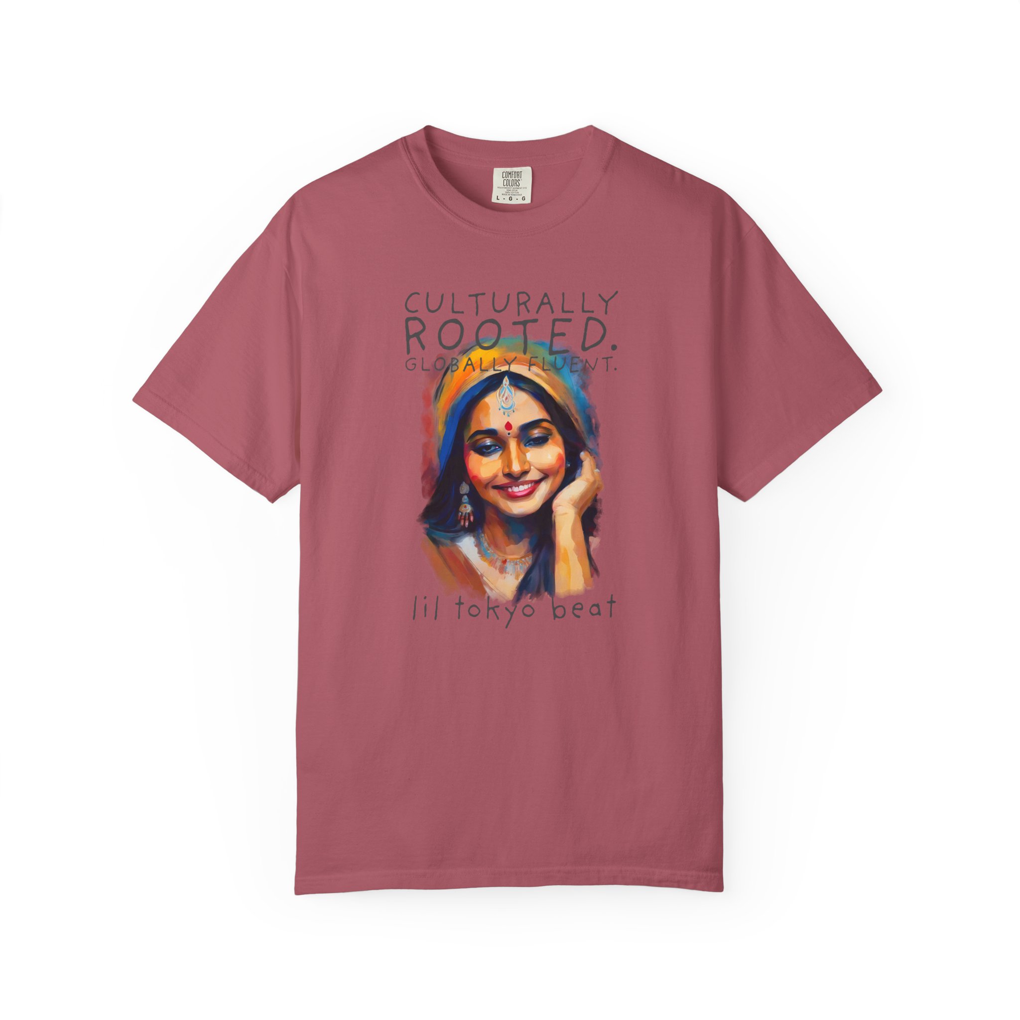 Ethnic Pride Unisex Tee: Colorful Indian Culture Graphic T-shirt, Festival Shirt, Cultural Apparel, Unique Graphic Tee, Indian Sari Portrait, t7 - Image 10