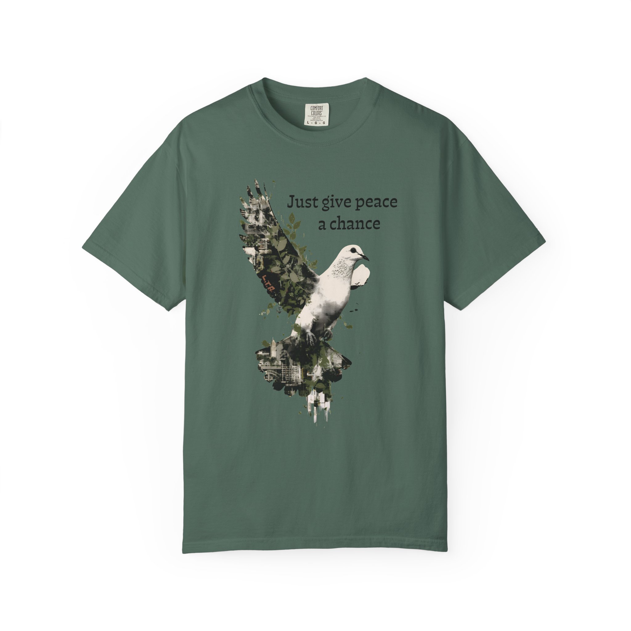 Just Give Peace a Chance T-Shirt – Dove Graphic Tee - Image 8