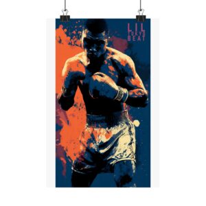Boxer Fight Art Poster | Powerful Urban Sports Decor