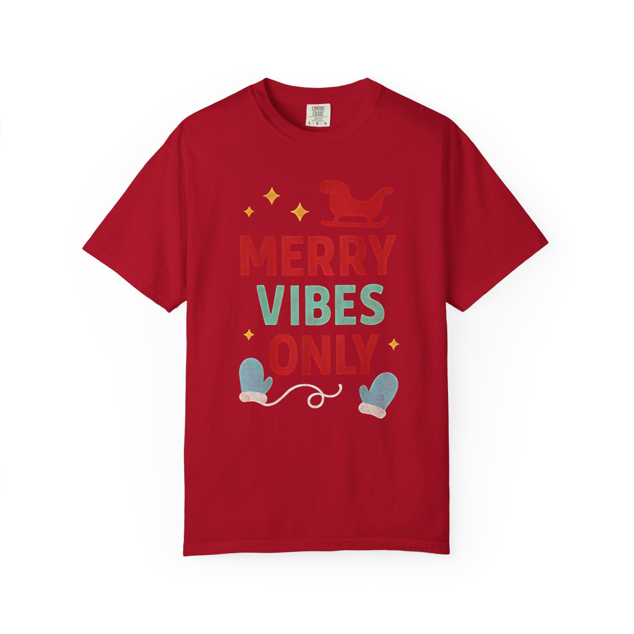 Merry Vibes Only T-Shirt — Festive Christmas Holiday Tee - Image 15