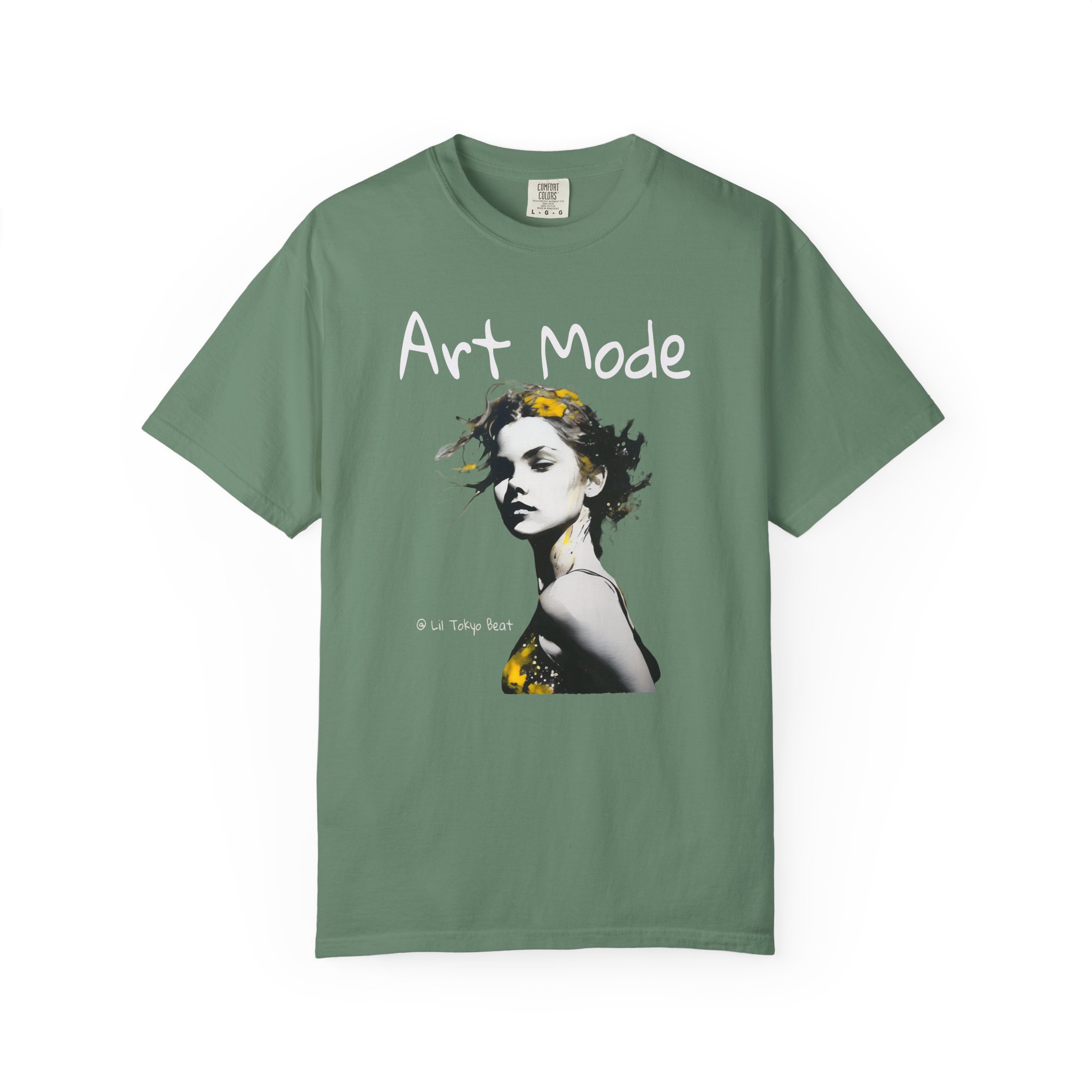 Urban Muse Art Tee - Unisex Garment-Dyed T-shirt for Bold, Creative Rebels, Vibrant Vision Streetwear, Confident Souls, Bold Yellow Splash, t0 - Image 6