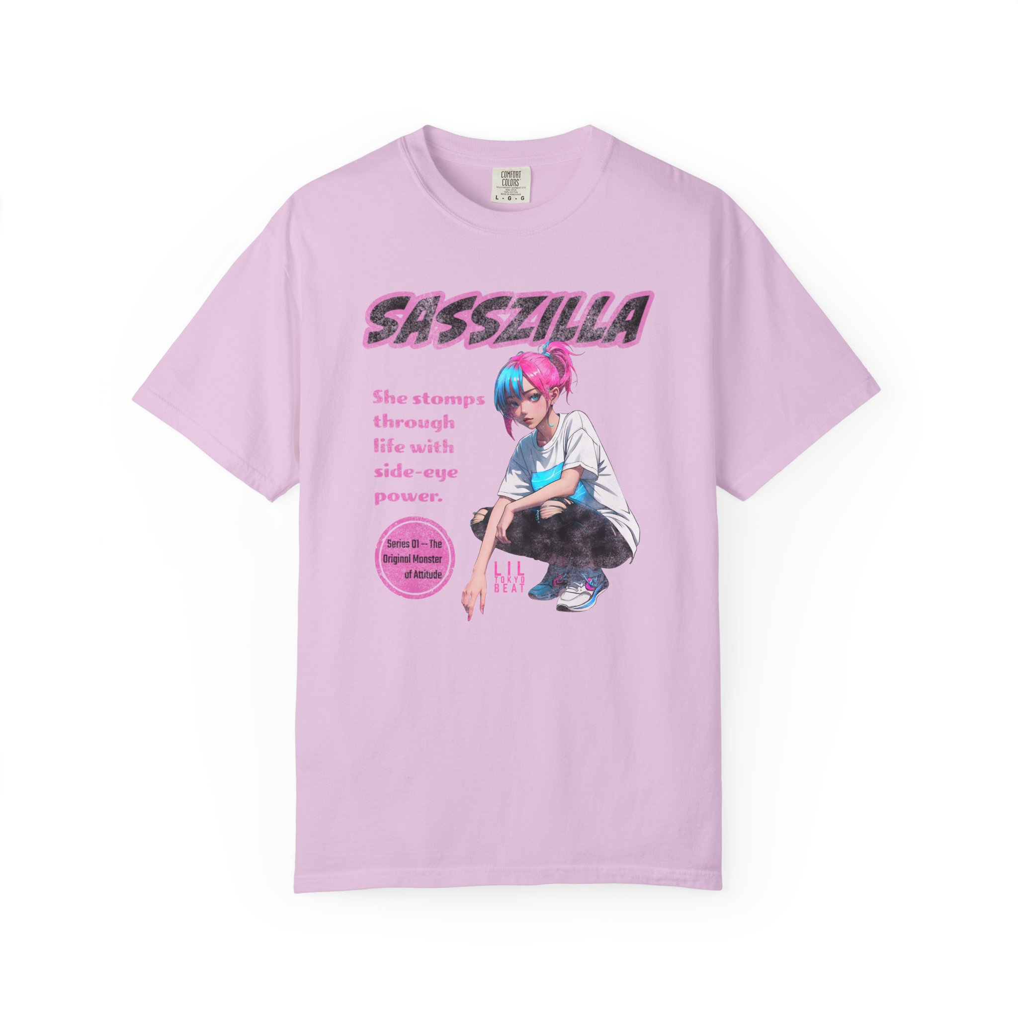 SASSZILLA Streetwear T-Shirt – Bold Anime Girl Power Graphic Tee, Series #1 - Image 10