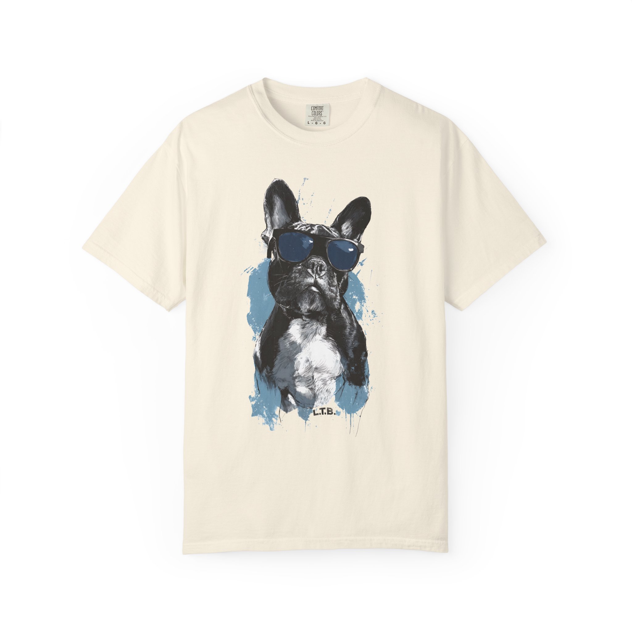 T-Shirt — Cool French Bulldog Graphic Tee with Sunglasses - Image 3
