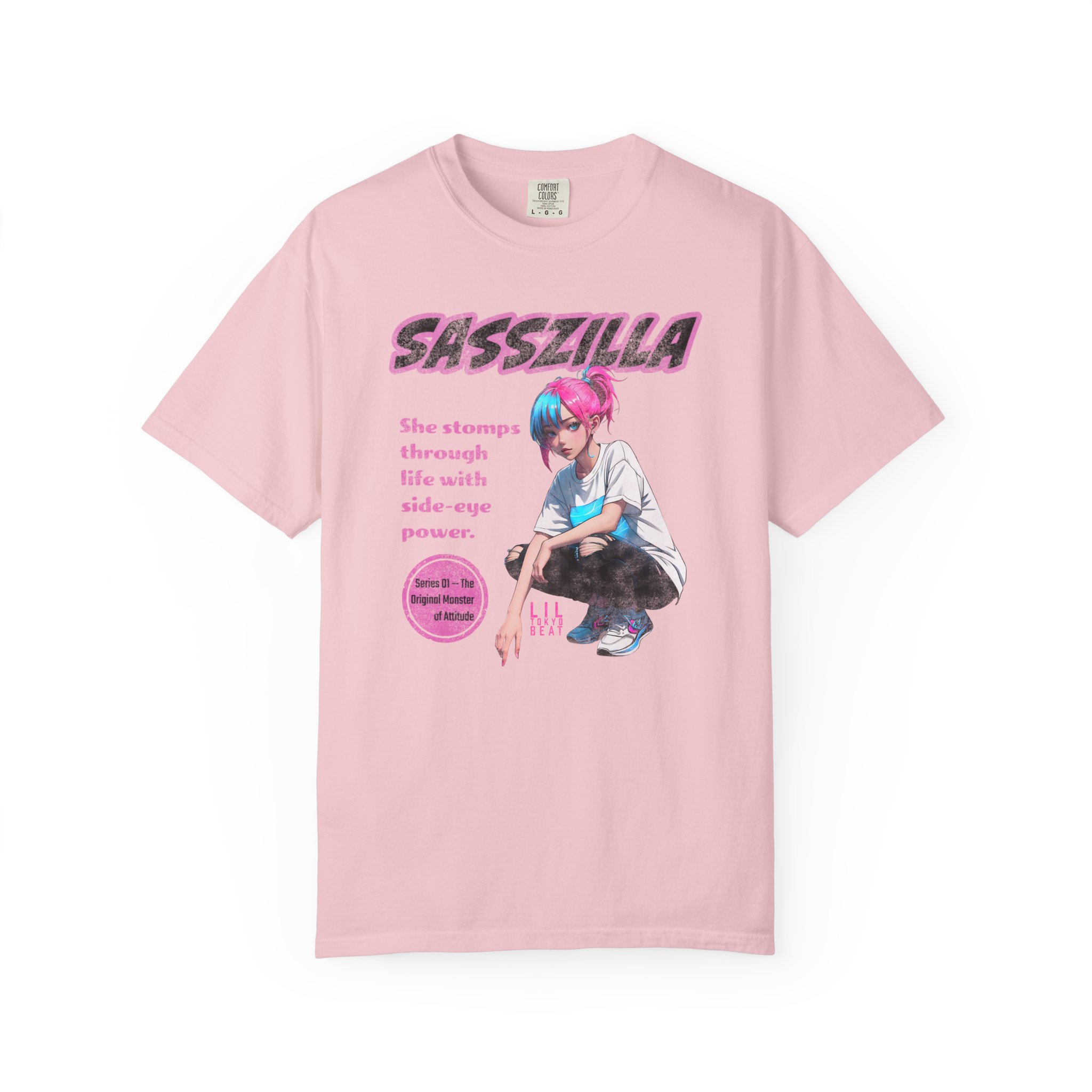 SASSZILLA Streetwear T-Shirt – Bold Anime Girl Power Graphic Tee, Series #1 - Image 11