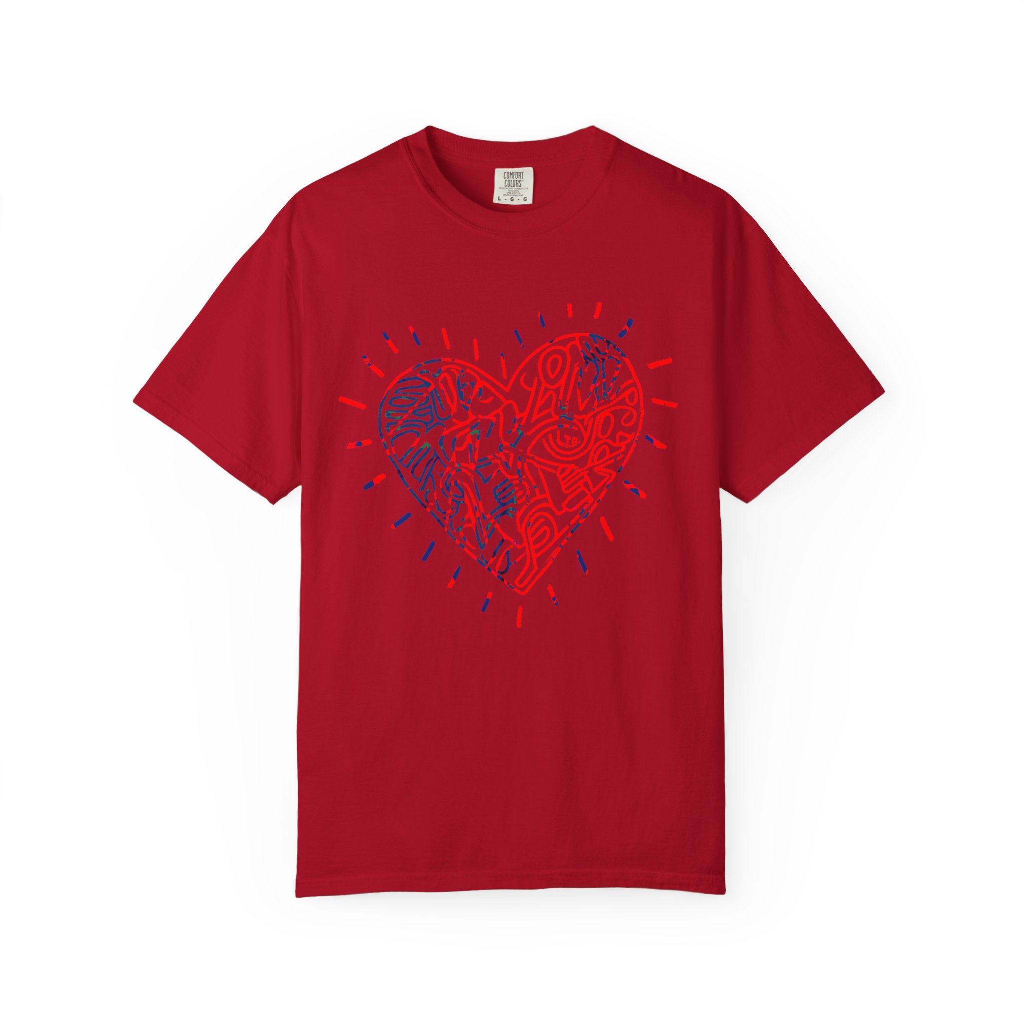 Valentine’s Day Abstract Heart T‑Shirt — Modern Line Art Love Graphic Tee - Image 15