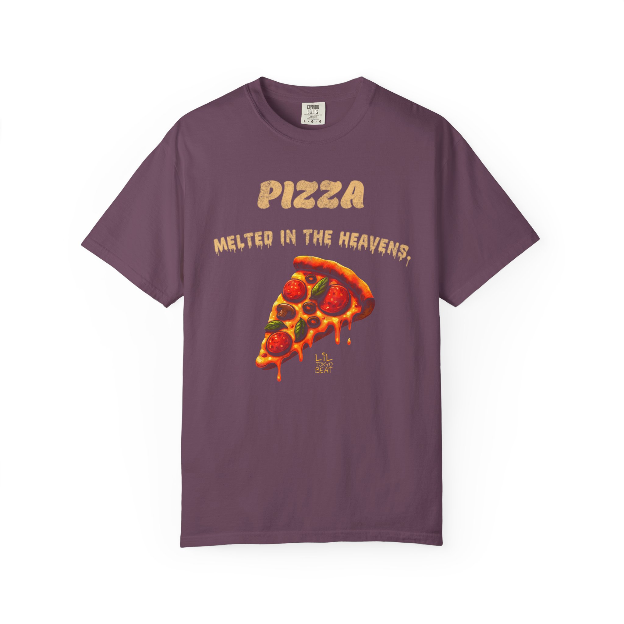 Pizza Melted in the Heavens T-Shirt | Lil Tokyo Beat Premium Streetwear, Food, t0 - Image 12