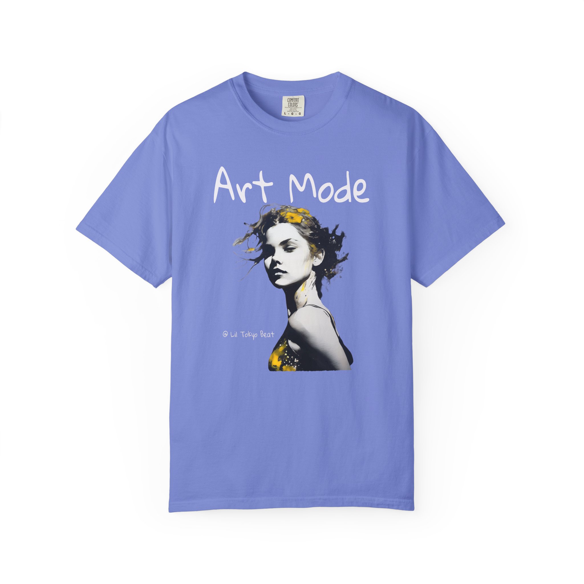 Urban Muse Art Tee - Unisex Garment-Dyed T-shirt for Bold, Creative Rebels, Vibrant Vision Streetwear, Confident Souls, Bold Yellow Splash, t0 - Image 7