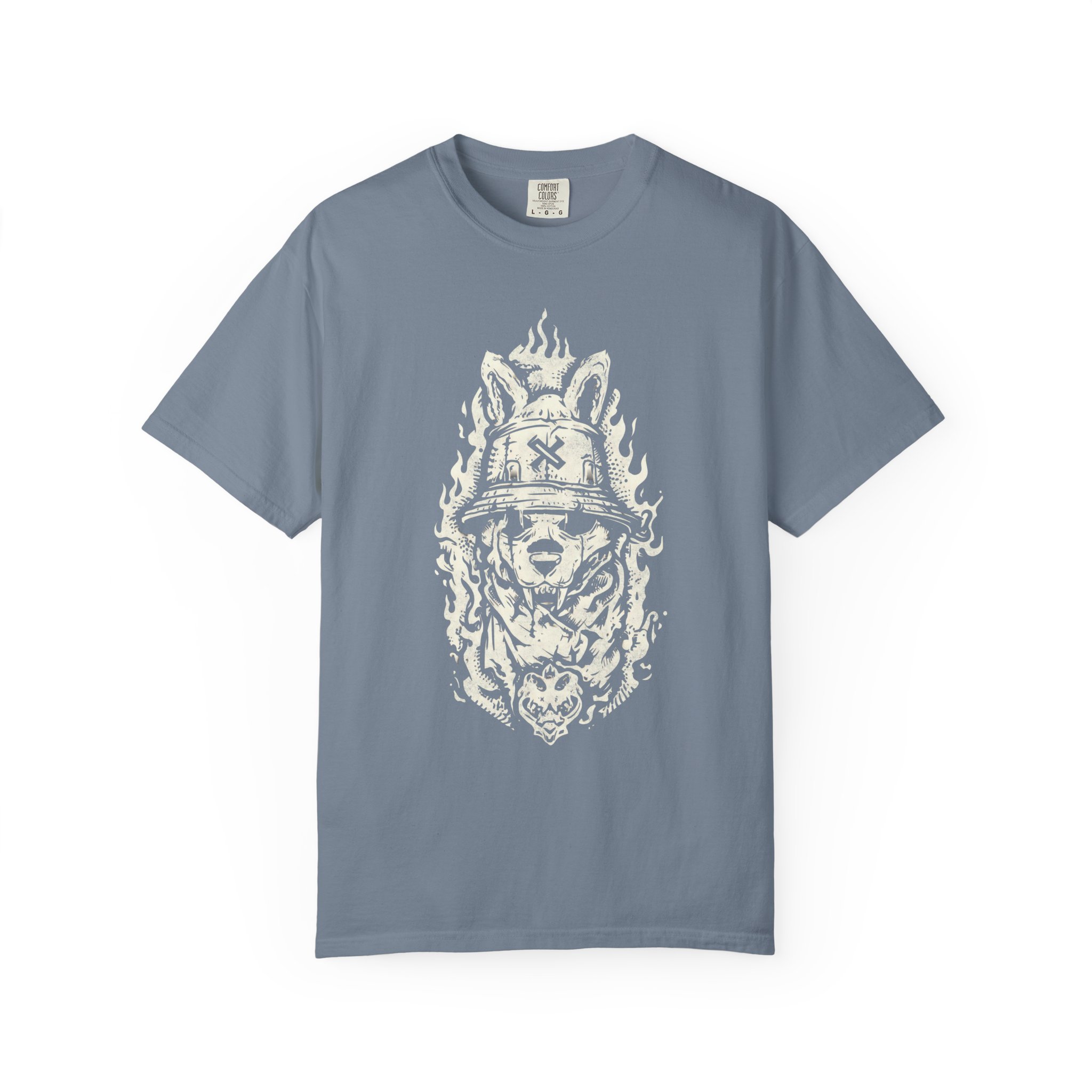 Hellhound Warrior T-Shirt – Gothic Dog Graphic Tee for Dark Streetwear Fans - Image 9