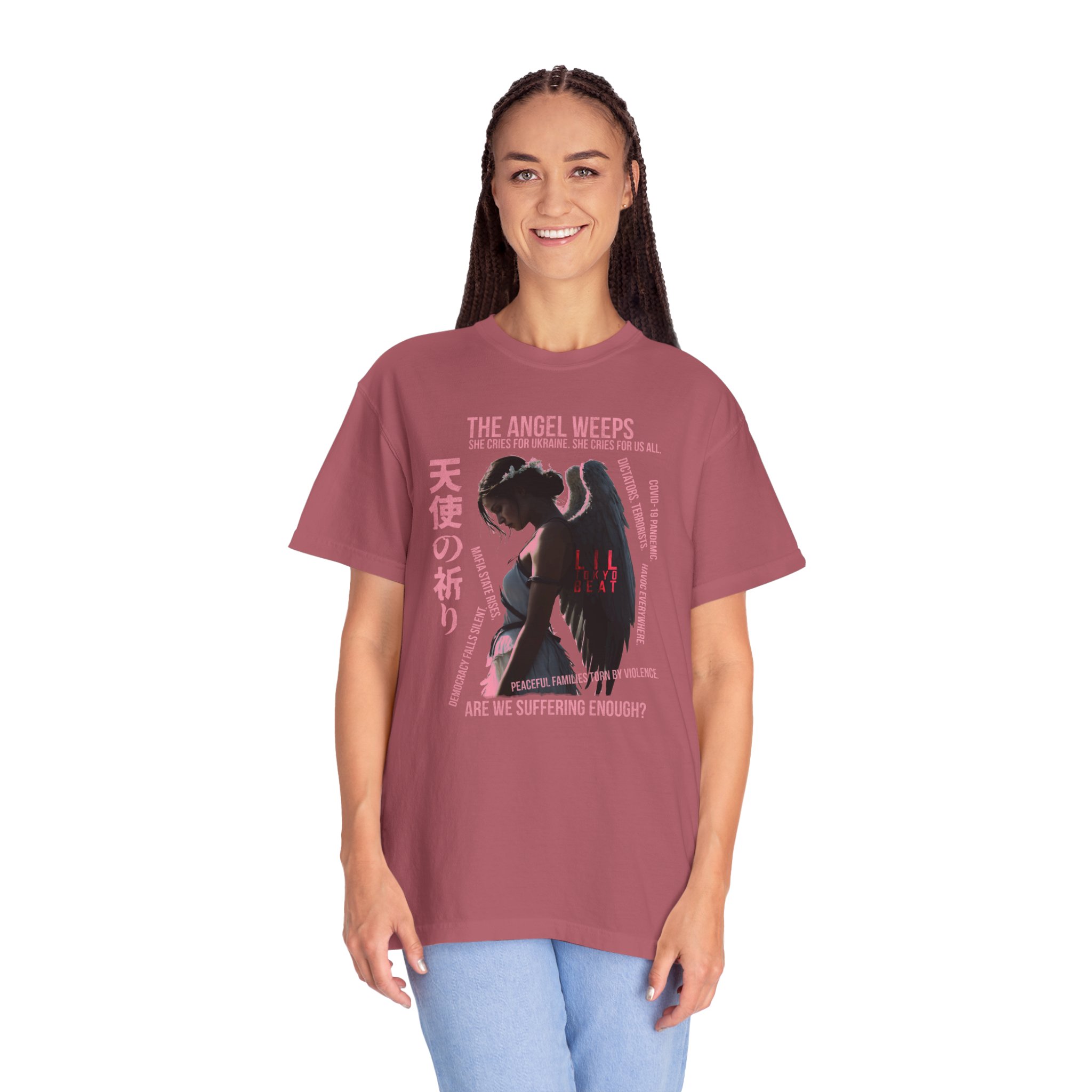 Angel Weeps Unisex T-shirt - Aesthetic Graphic Tee for Art Lovers, Unique Gift for Birthdays, Casual Wear, Spiritual Style, Unique, t0 - Image 2