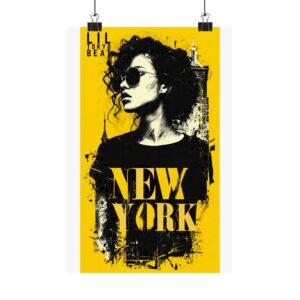 New York Street Fashion Poster | Bold Urban Sunglasses Wall Art Print