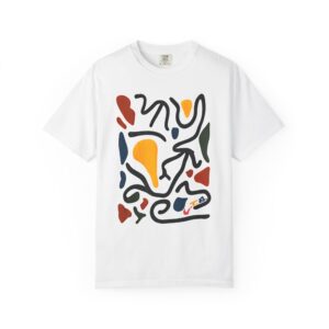 Abstract Modern Art T-Shirt Minimal Color Shapes Graphic Tee