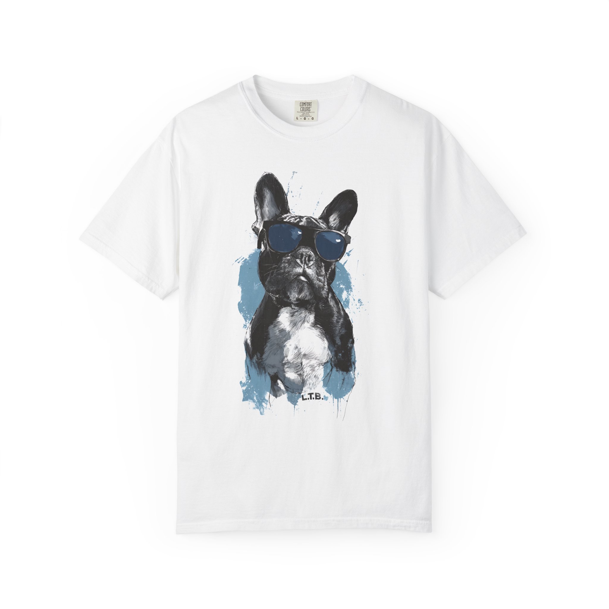 T-Shirt — Cool French Bulldog Graphic Tee with Sunglasses