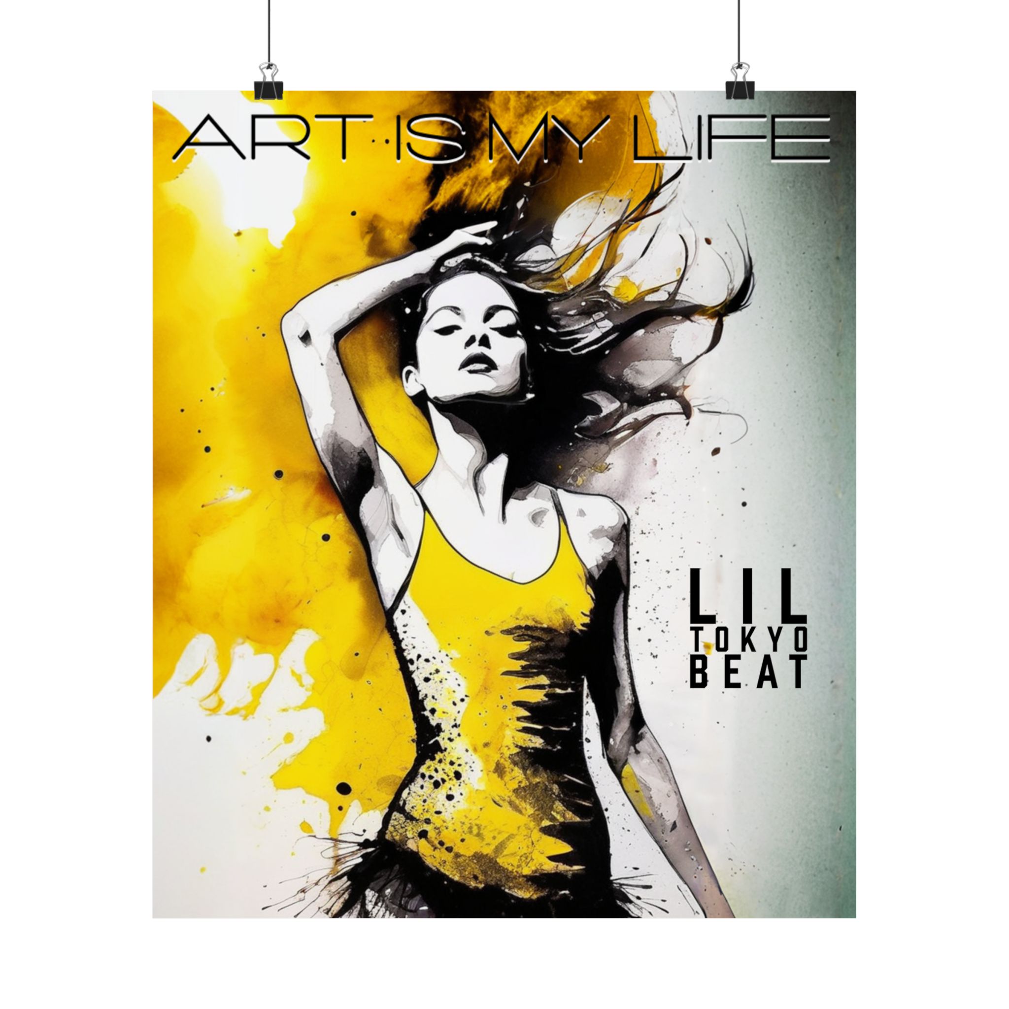 Dance Posters, Female Dancer Art, Matte Vertical Wall Art, Passionate Dance Move Print, Artistic Decor, Upbeat Dancing Illustration, Art is - Image 9