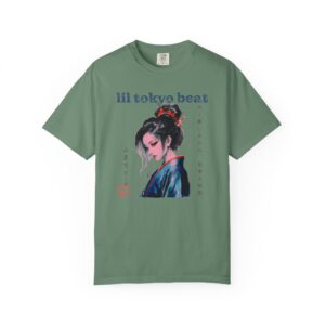 Japanese Elegance Portrait T-Shirt – Contemporary Kimono Art