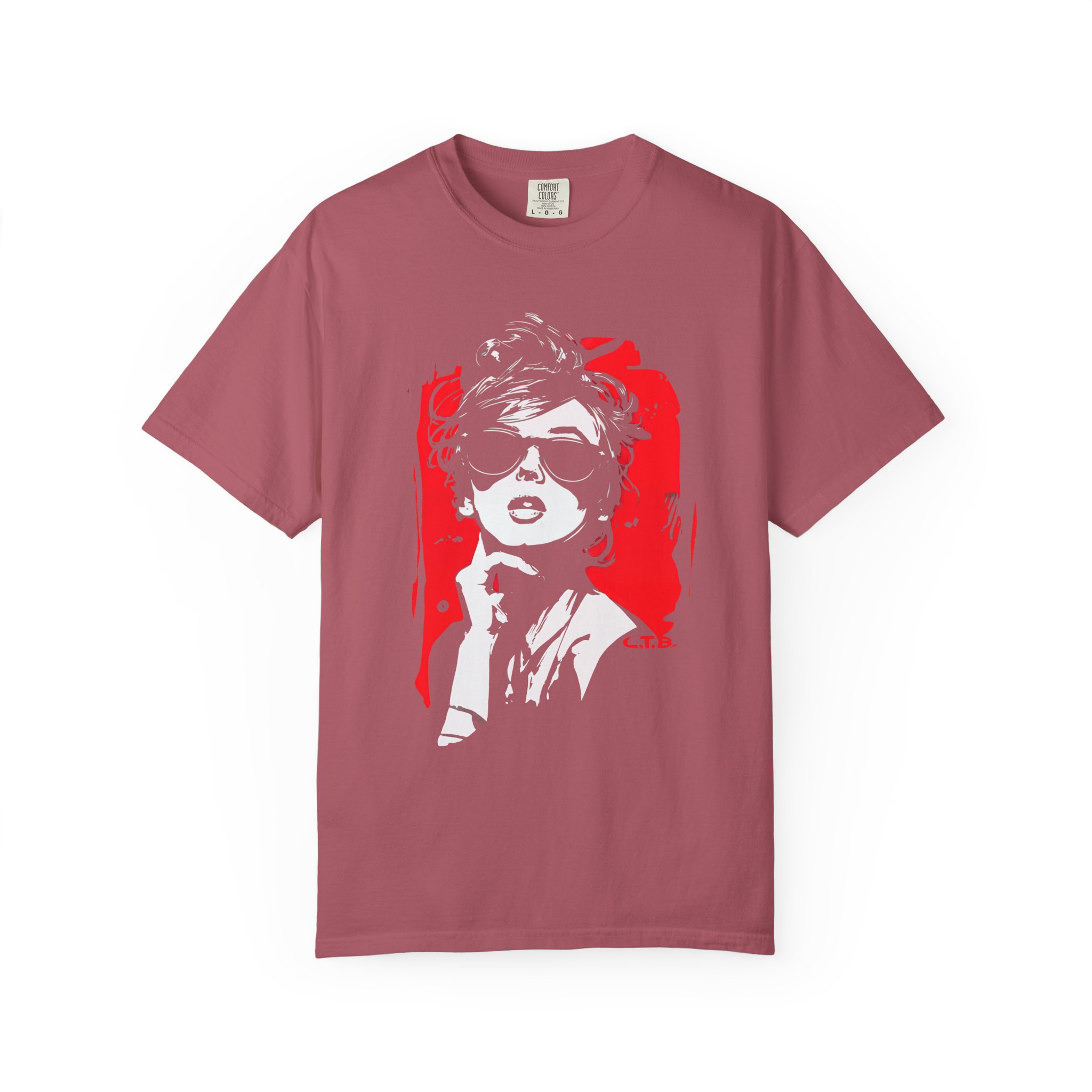 Retro Sunglasses Muse Tee — Bold Glam Graphic Pop Art Streetwear - Image 14