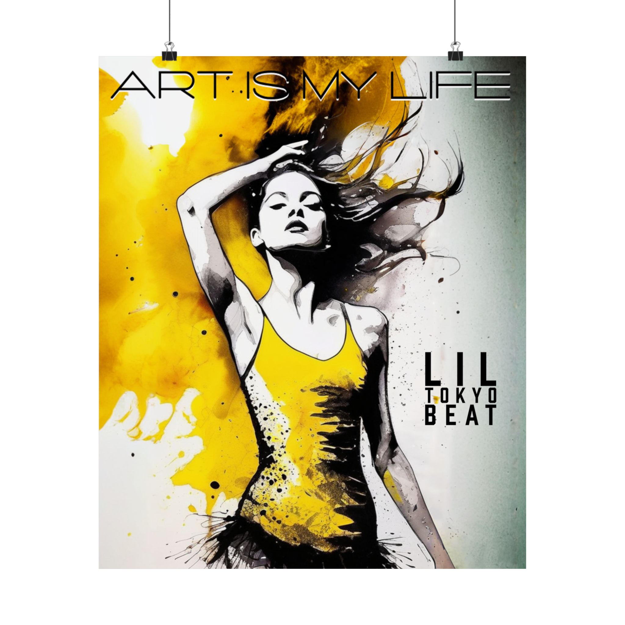 Dance Posters, Female Dancer Art, Matte Vertical Wall Art, Passionate Dance Move Print, Artistic Decor, Upbeat Dancing Illustration, Art is - Image 11