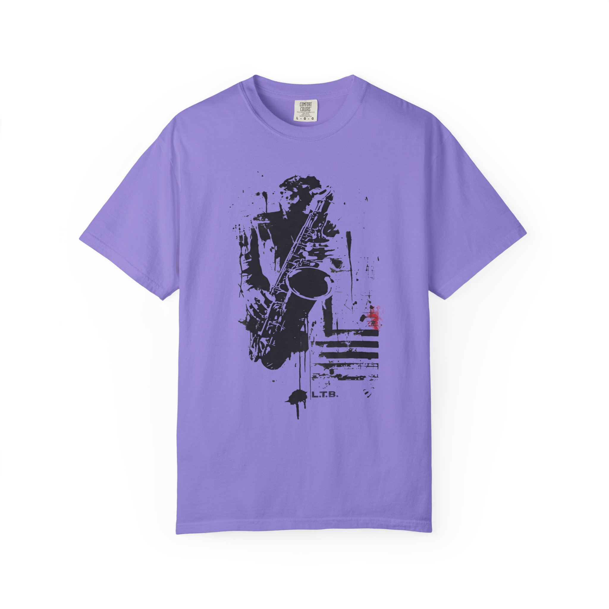 Abstract Jazz Saxophone Music T-Shirt — Expressive Sax Graphic Tee - Image 12