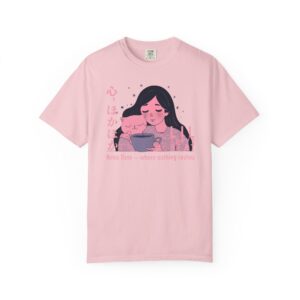 Neko Time T-Shirt | Japanese-English Cat Tee for Calm Days & Cozy Vibes, Unisex Tee, Garment-Dyed Shirt, Cat Lover Gift, Cute Kawaii Top, t0