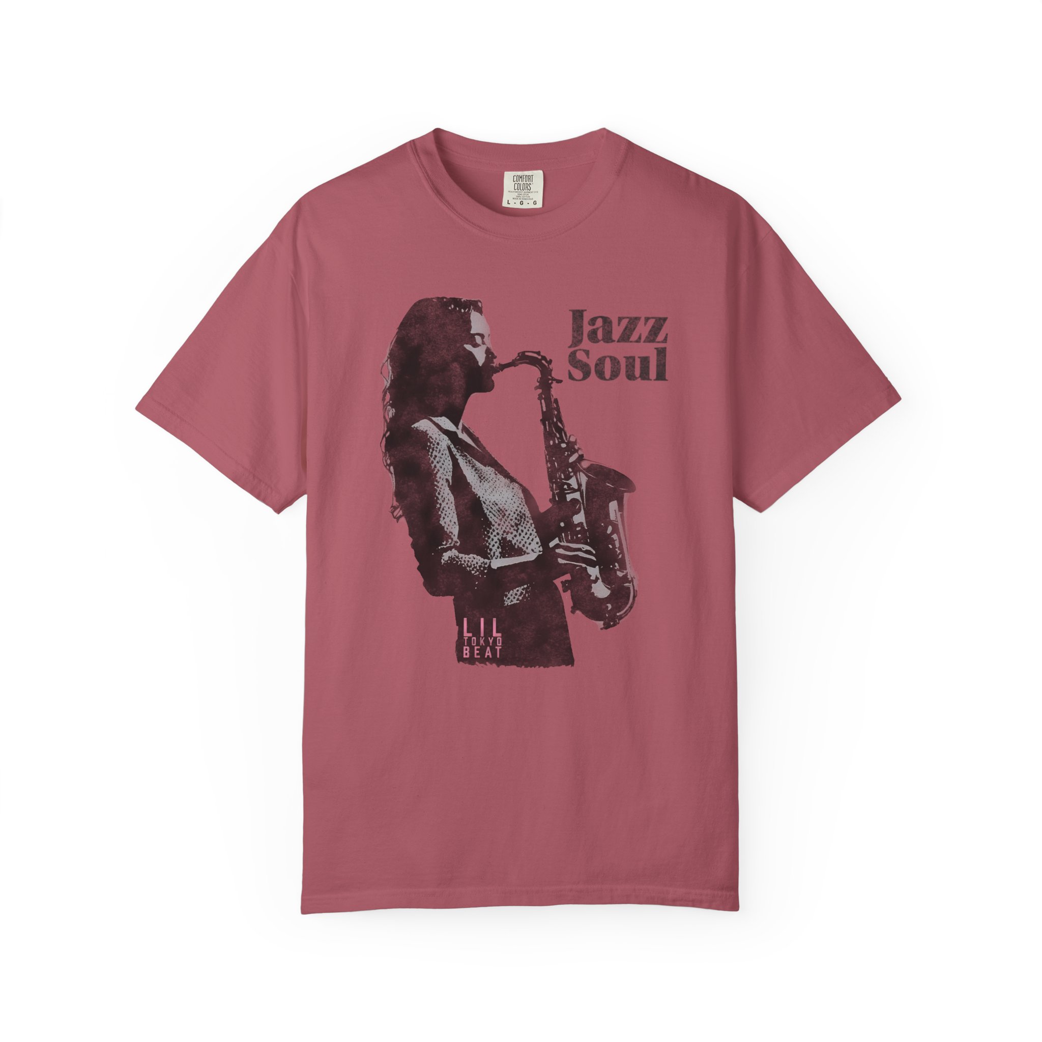 Jazz Soul Saxophone T-shirt, Music Lover Tee, Vintage Jazz Player Shirt, Unisex Tee, Garment-Dyed Shirt, Gift for Jazz Lovers, t7