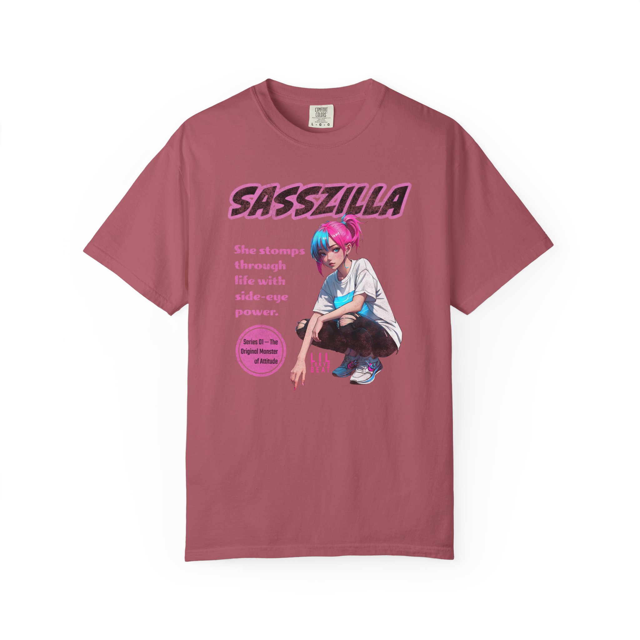 SASSZILLA Streetwear T-Shirt – Bold Anime Girl Power Graphic Tee, Series #1 - Image 14