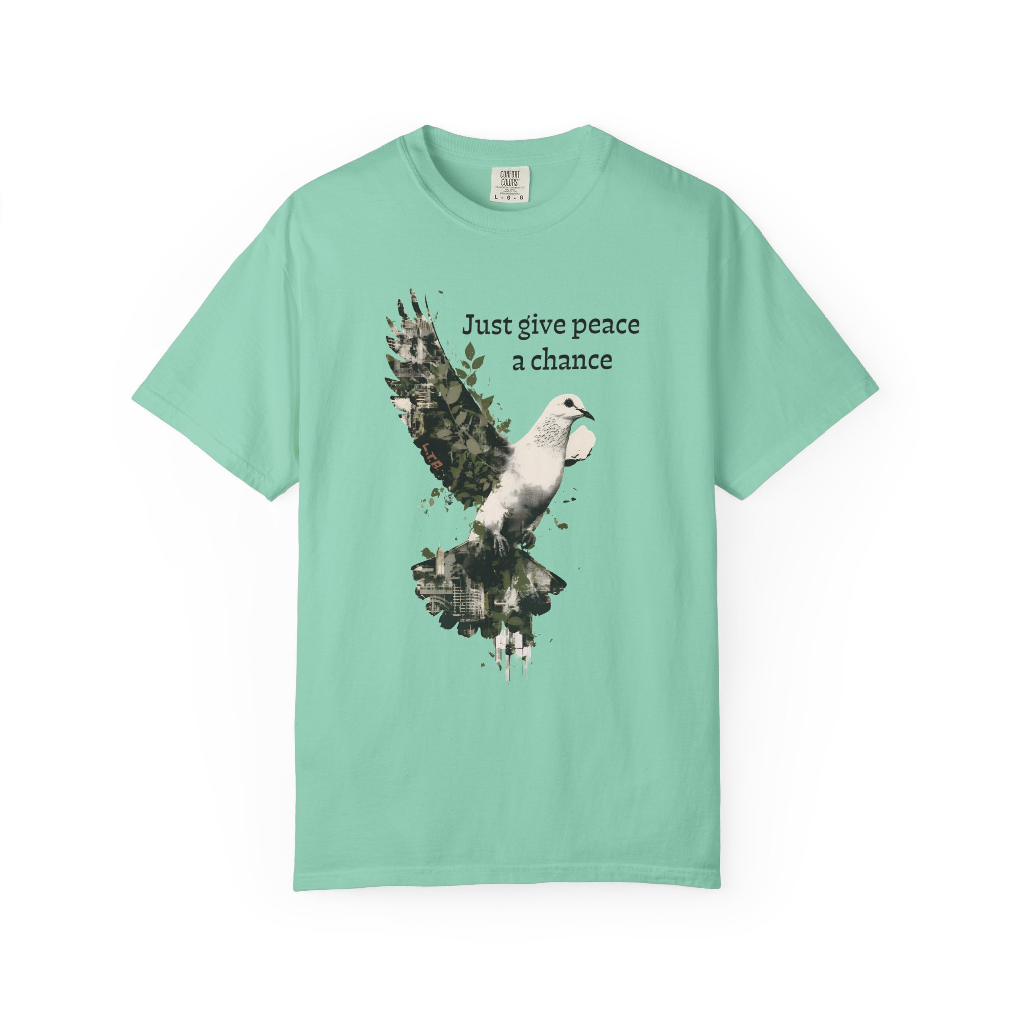 Just Give Peace a Chance T-Shirt – Dove Graphic Tee - Image 5