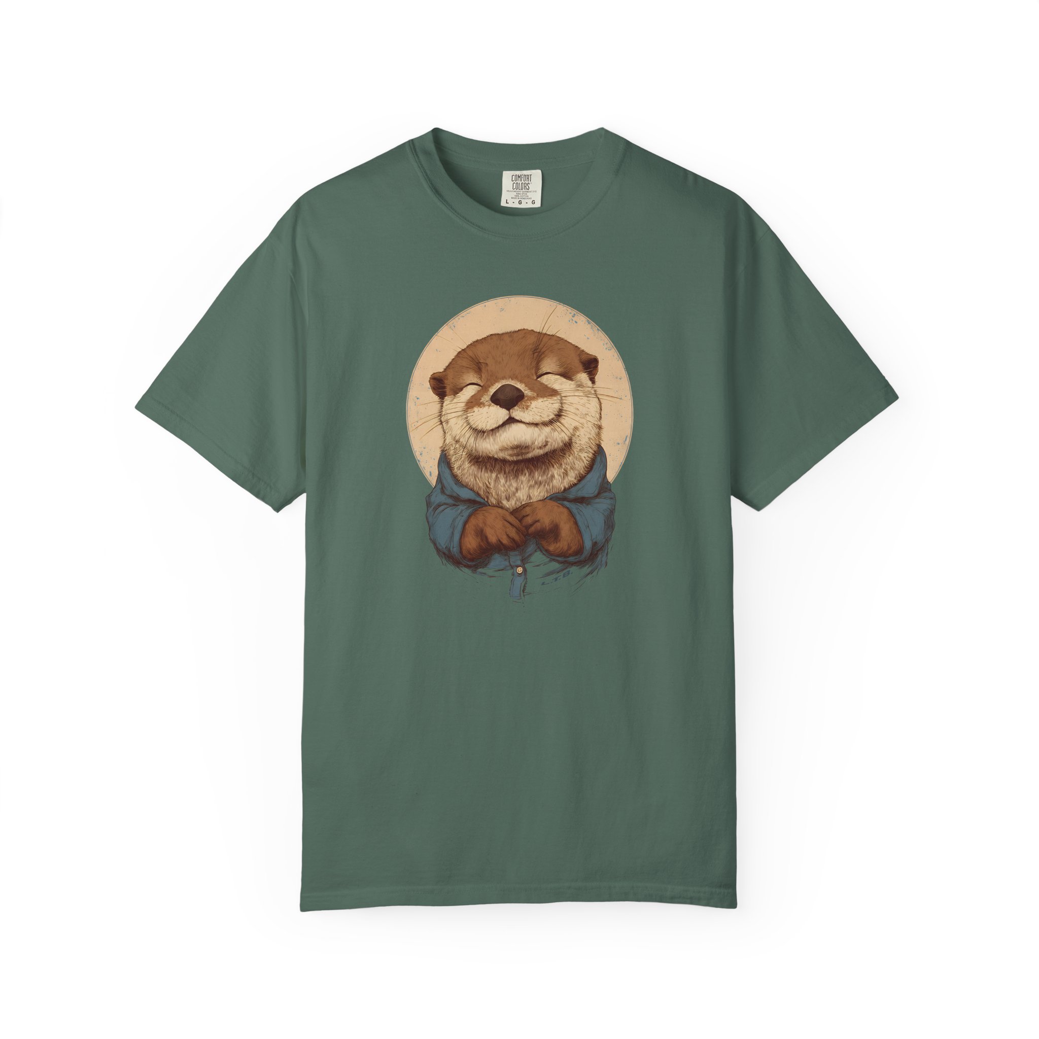 Smiling Otter Graphic T-Shirt – Cute Animal Art Tee - Image 7