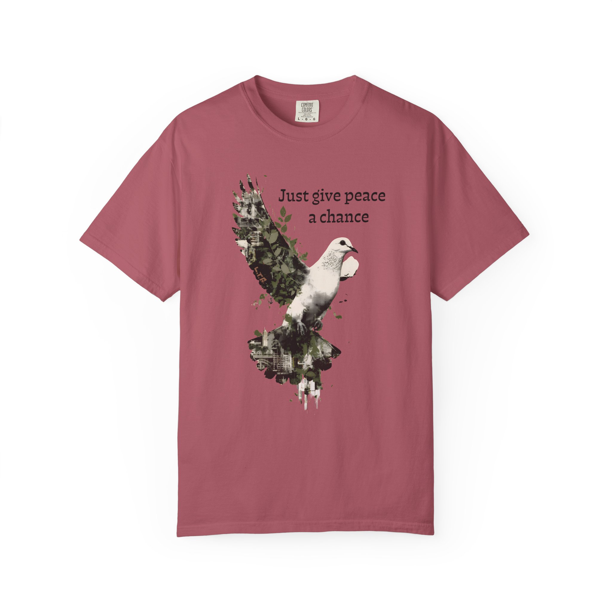 Just Give Peace a Chance T-Shirt – Dove Graphic Tee - Image 14