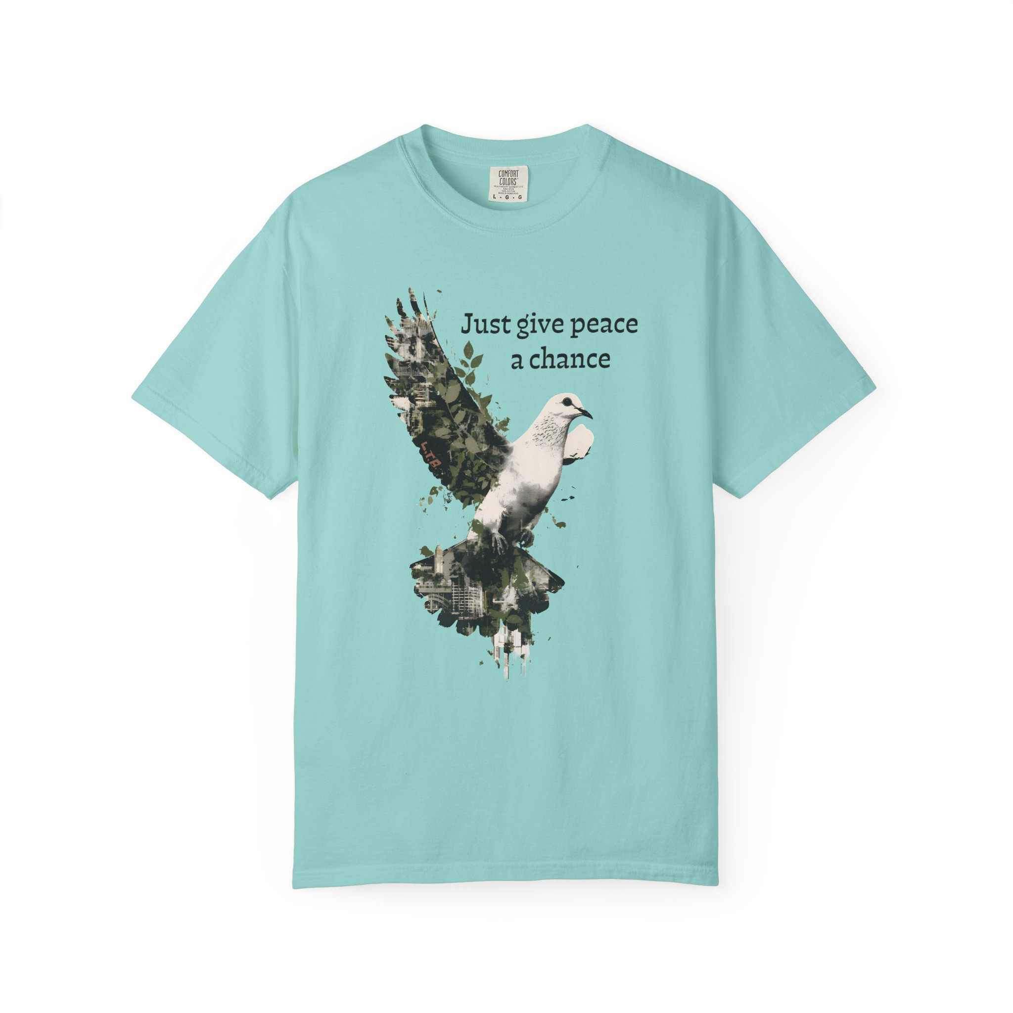 Just Give Peace a Chance T-Shirt – Dove Graphic Tee - Image 6