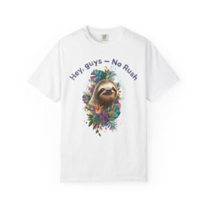 No Rush Sloth Tee — Tropical Chill Graphic T-Shirt