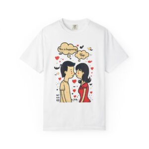 “This Is Happening” Valentine T-Shirt — Cute Retro Couple Love Illustration Tee