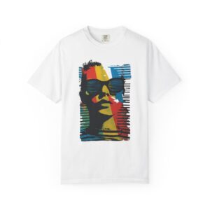 Pop Art Sunglasses Portrait T-Shirt – Color Block Art Tee