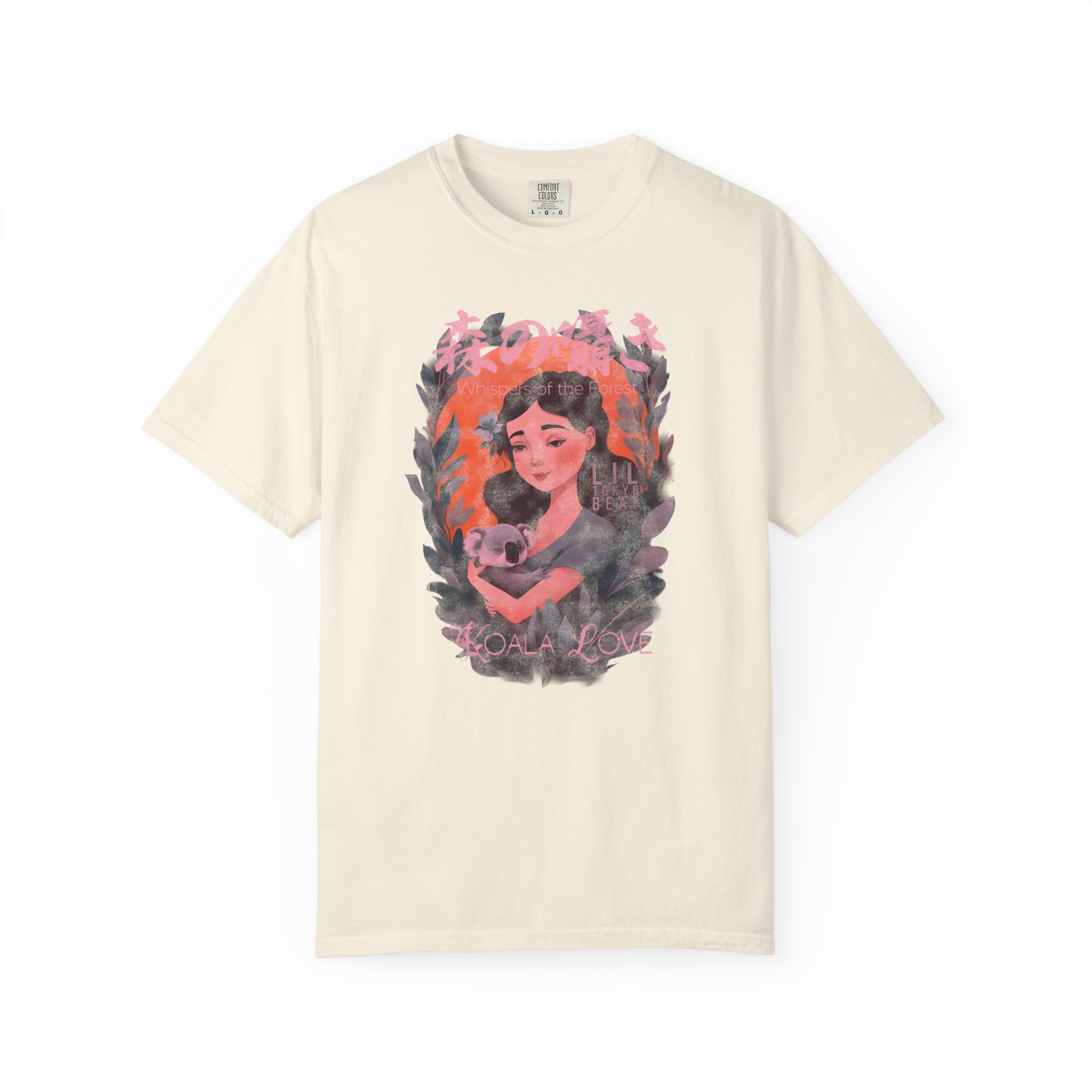 Whispers of the Forest Koala Love T-Shirt - Cute Animal Lover Nature Graphic Tee, Unisex Tee, Garment-Dyed Shirt, Nature, t0 - Image 10